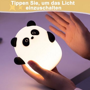 DOPWii Nachtlicht 1W Nachttischlampe,Panda-Nachtlicht,3 Helligkeitsstufen, 1200 mAh