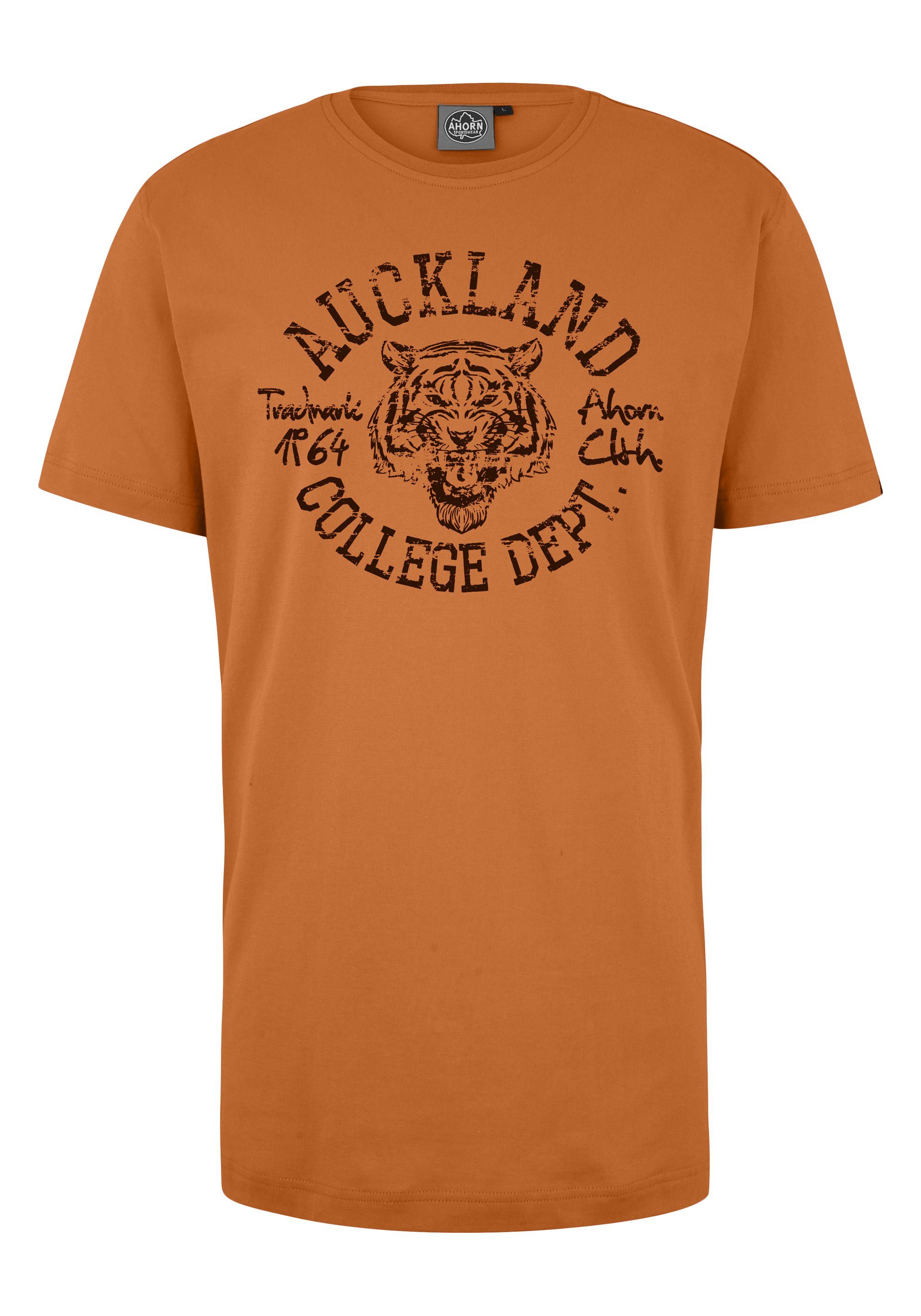 orange AUCKLAND TIGER_BLACK Print SPORTSWEAR mit modischem AHORN T-Shirt