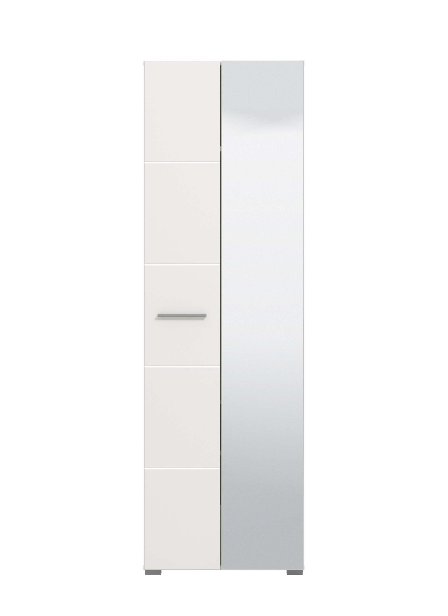 Home affaire Garderobenschrank Beny Kleiderschrank, Flurschrank mit einer Spiegeltür, Höhe 193 cm Hochglanzfront, Spiegeltür, Breite 60 cm, ausziehbare Kleiders – Bild 4 von 5