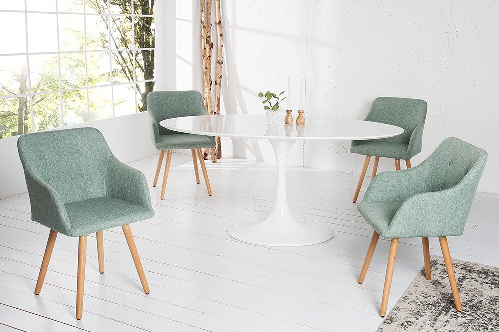 riess-ambiente Polsterstuhl SCANDINAVIA MEISTERSTÜCK grün / günstig online kaufen