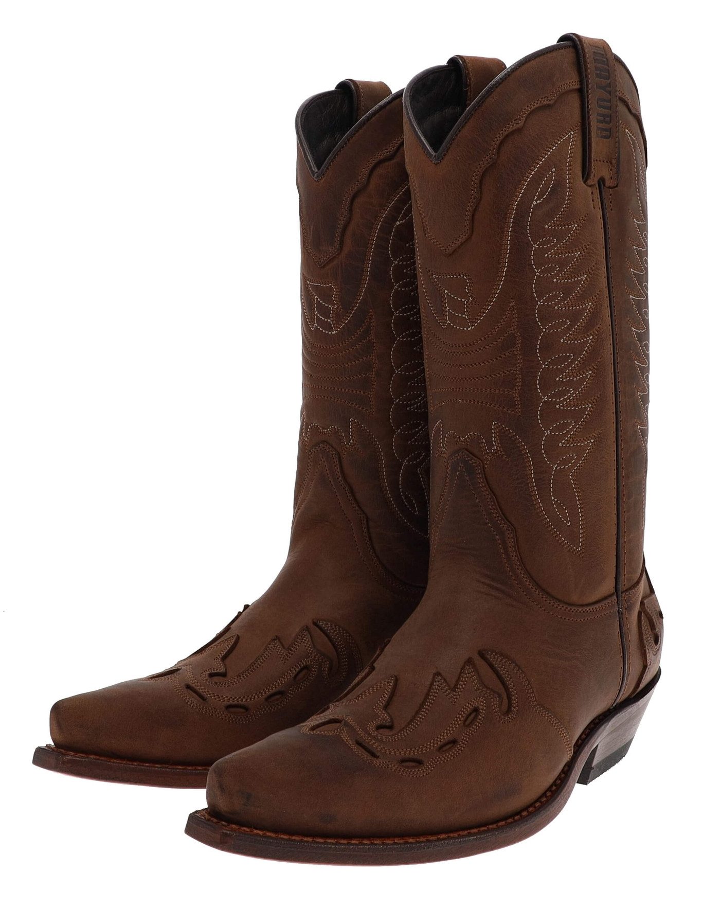 MB017 Braun Cowboystiefel