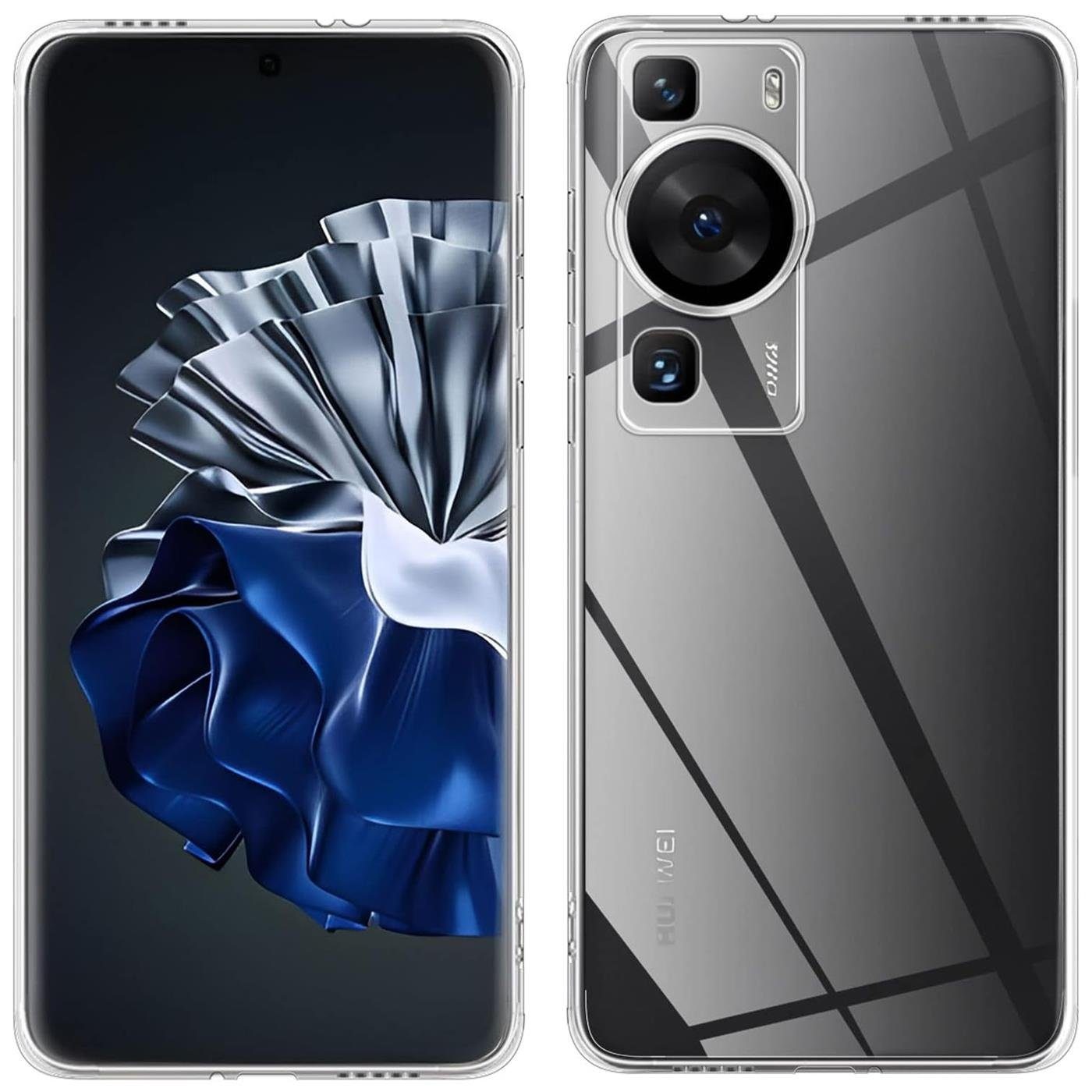 CoolGadget Handyhülle Transparent Ultra Slim Case für Huawei P60 Pro 6,67 Zoll, Silikon Hülle Dünne Schutzhülle für Huawei P60 Pro Hülle