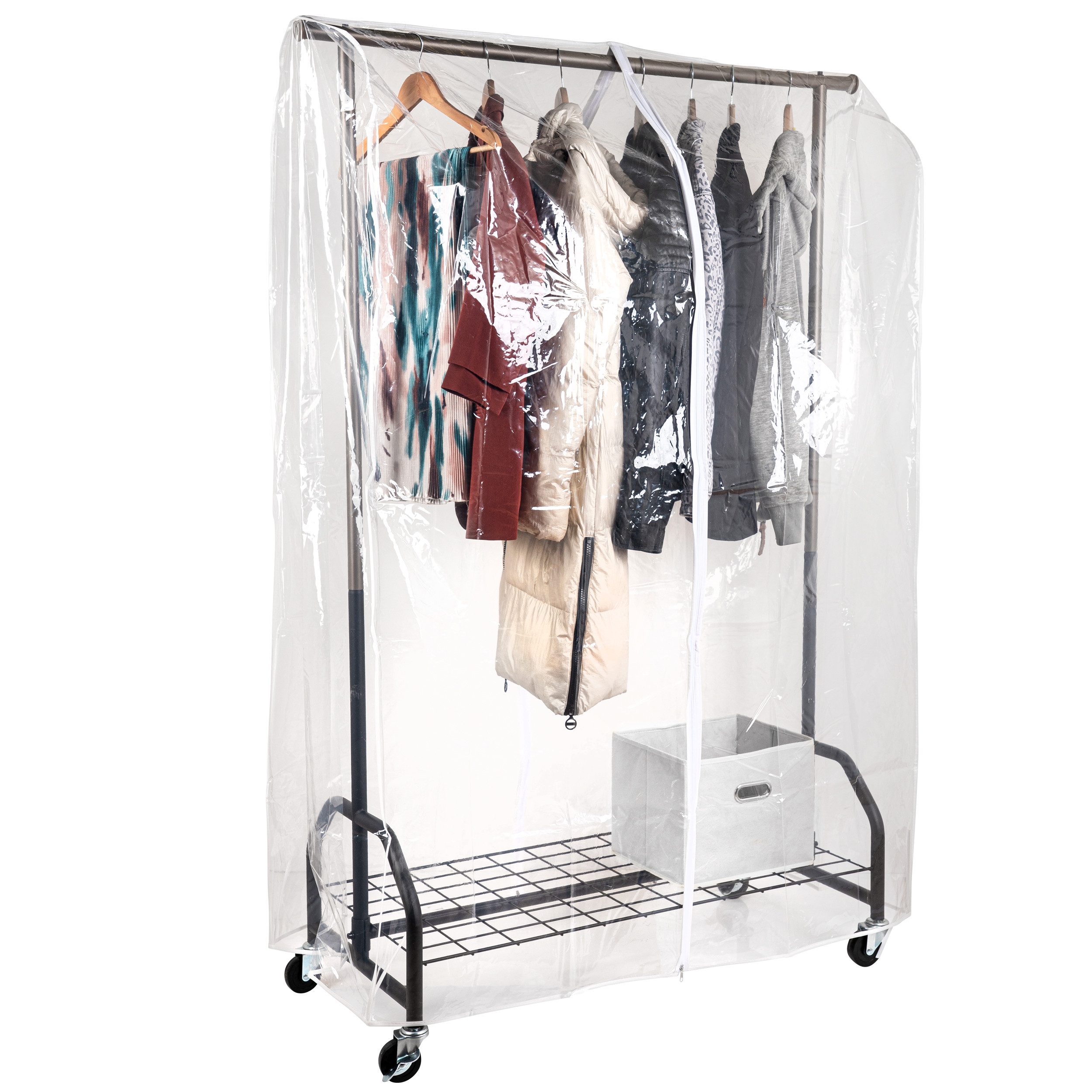 ONVAYA Kleiderständer mit Abdeckung, Traglast 100kg, günstig online kaufen