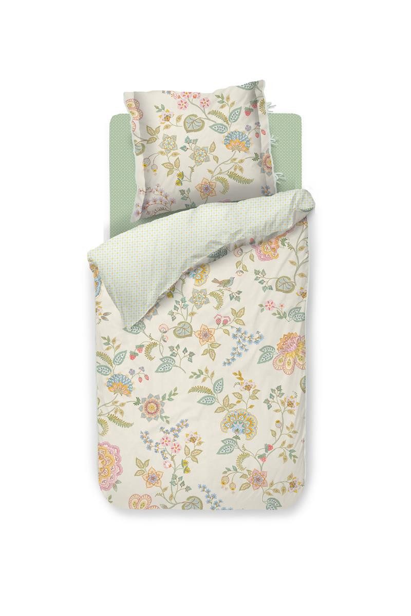 PiP Studio Bettwäsche Bettwäsche DE Buenas Tardes Off-white 135x200 weiß, Baumwolle, 2 teilig, bettwäsche 135x200 baumwolle reißverschluss warm baumwolle bettwäsche