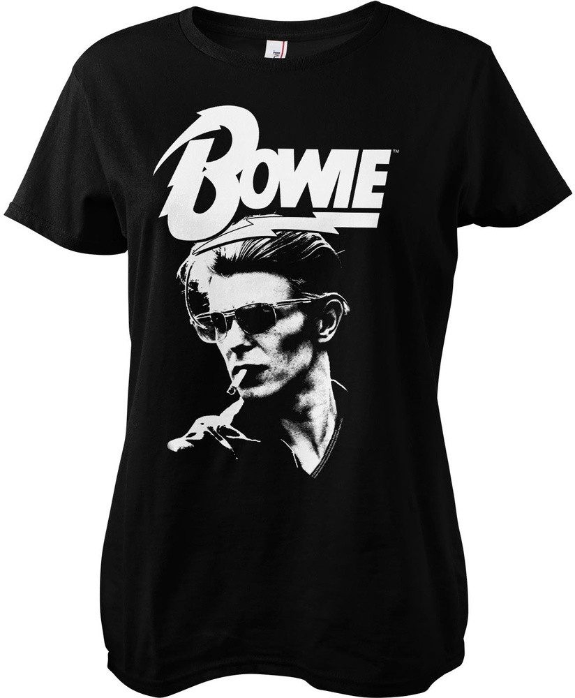David Bowie T-Shirt Smoking Portrait Girly günstig online kaufen