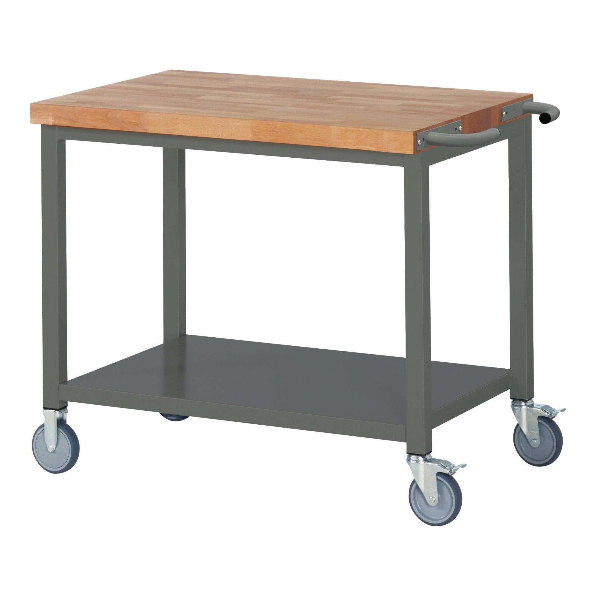 Stier Werkbank STIER Fahrbare Werkbank Premium mit Ablageboden BxTxH 750x700x880 mm