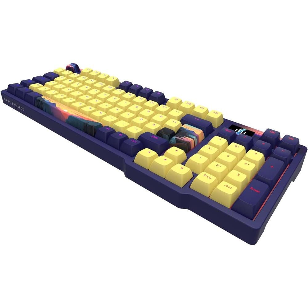 Dark Project 98 Sunset Gaming Tastatur RGB mechanisch HotSwap 98% DE ISO Gaming-Tastatur (kompakte Bauweise mit erweitertem Tastenlayout)