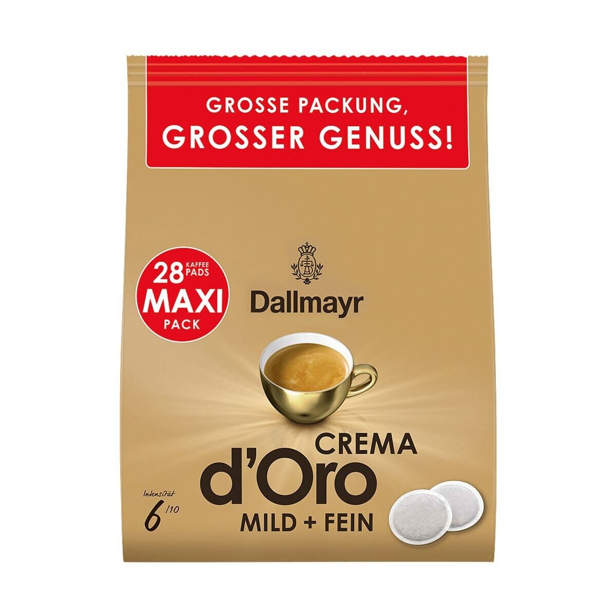 DALLMAYR Kaffee Crema d´Oro mild + fein, 28 Pads
