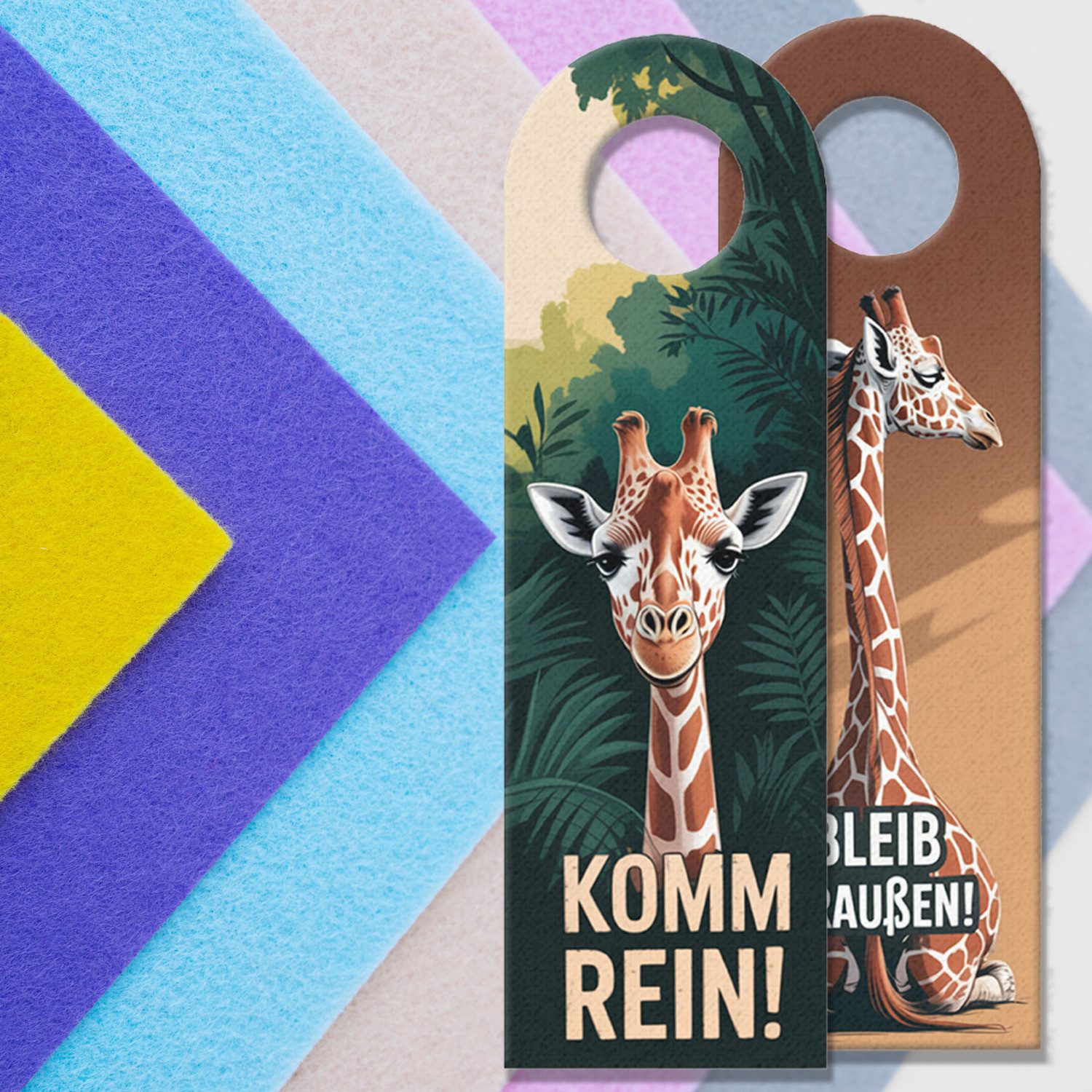 speecheese Dekohänger Bleib draussen Komm rein Giraffen Türhänger günstig online kaufen