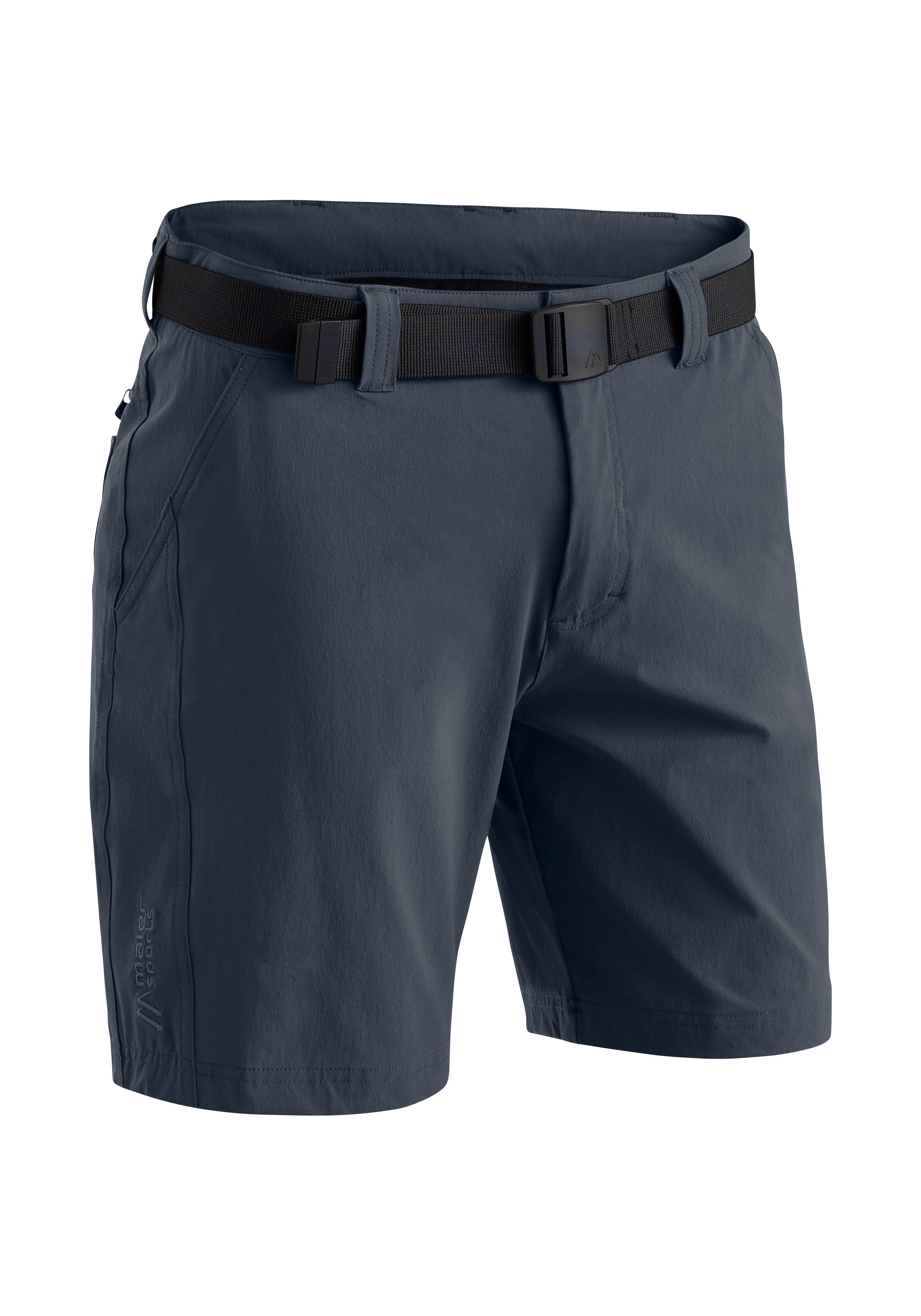 Maier Sports Funktionsshorts Nil Short M Funktionale Wandershorts für Touren und Ausflüge grau