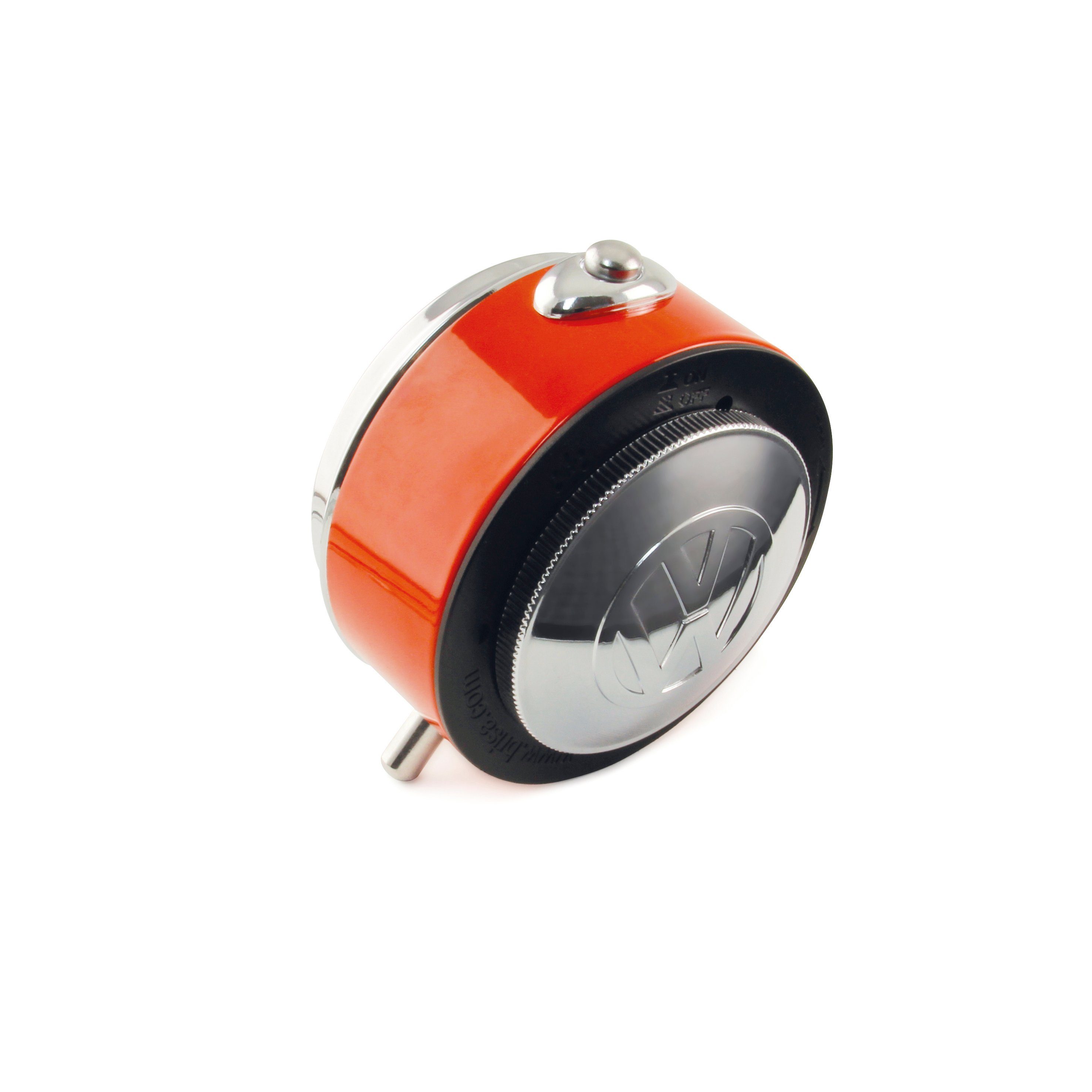VW Collection by BRISA Wecker Volkswagen Wecker-Uhr-Zeitmesser im Tacho Design vom T1 Bulli Bus Speedometer in Rot