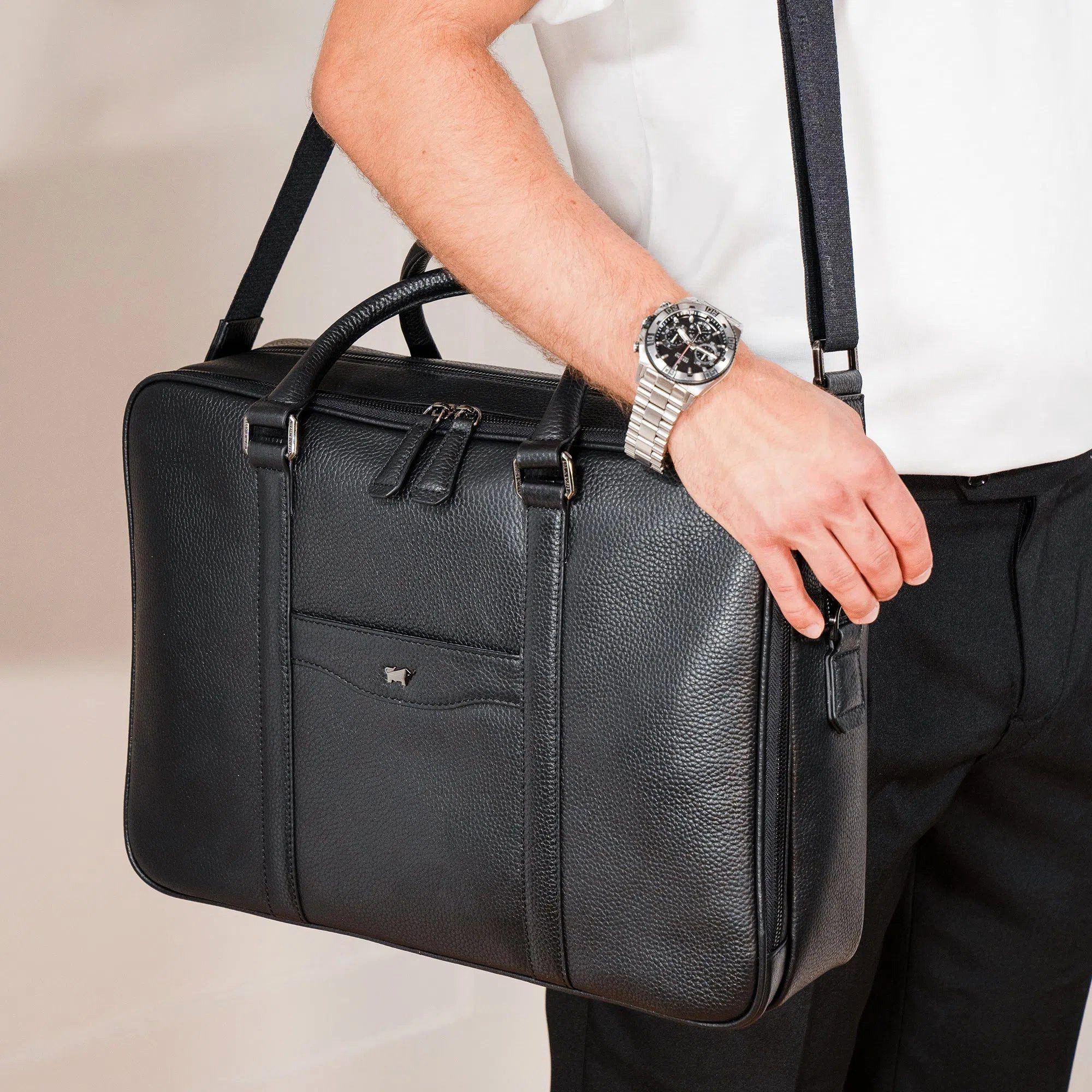 Braun Büffel Laptoptasche THEO Businesstasche L schwarz