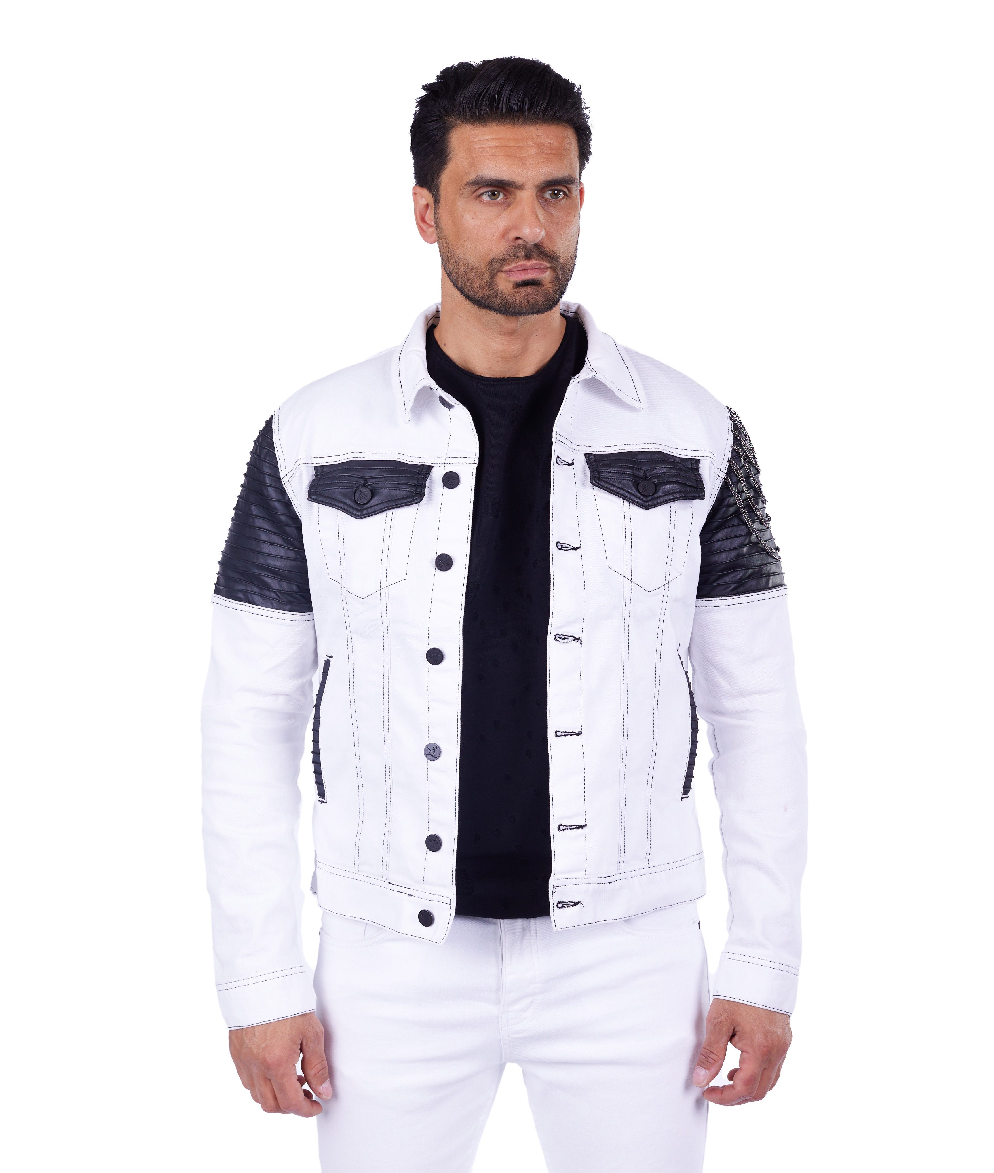 KINGZ Jeansjacke KINGZ Herren Jeansjacke mit günstig online kaufen
