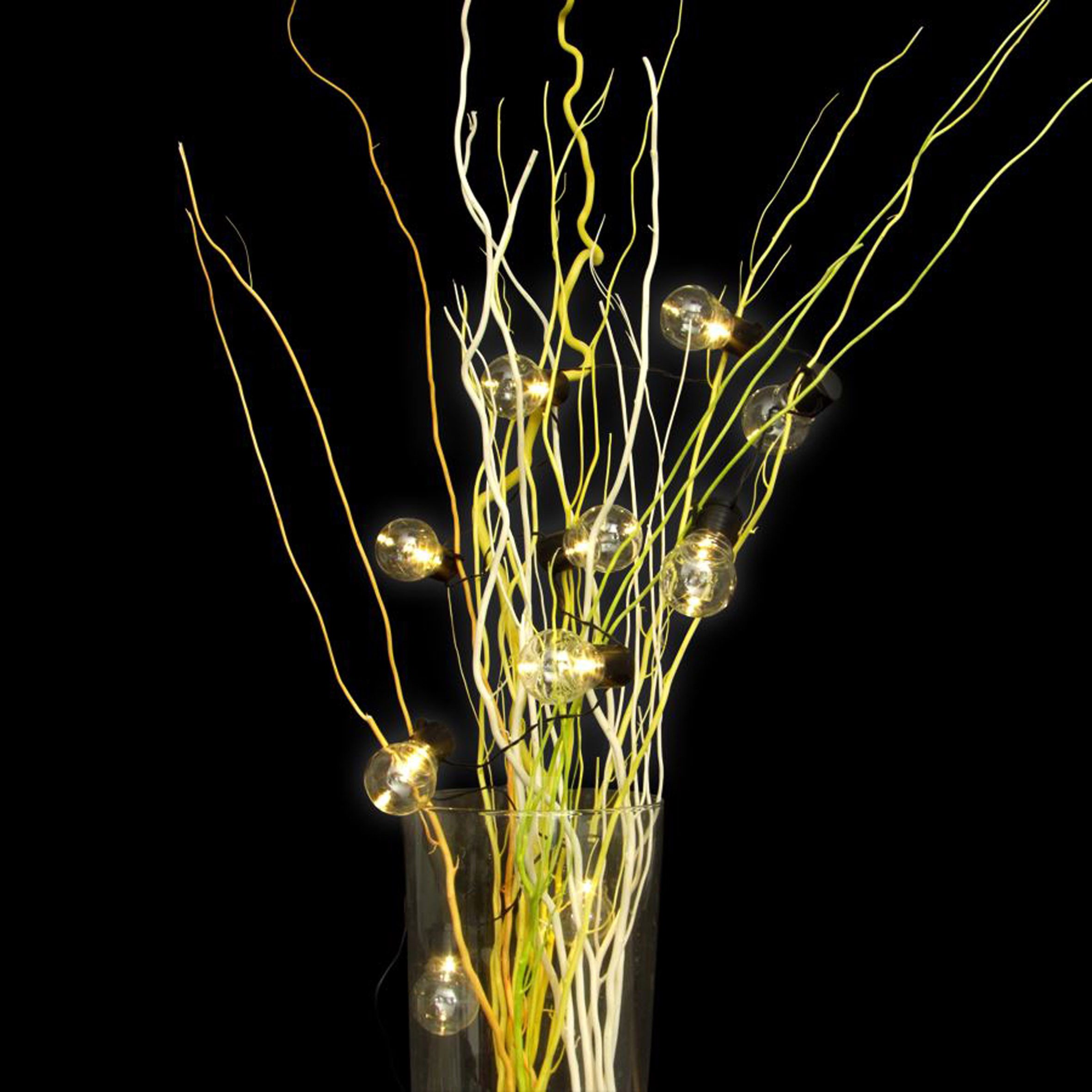 Spetebo LED-Hängeleuchte LED Solar Lichterkette mit 10 Glühlampen, LED, warm weiß, energiesparend, Lichterkette Glühbrinen Gartenlichterkette
