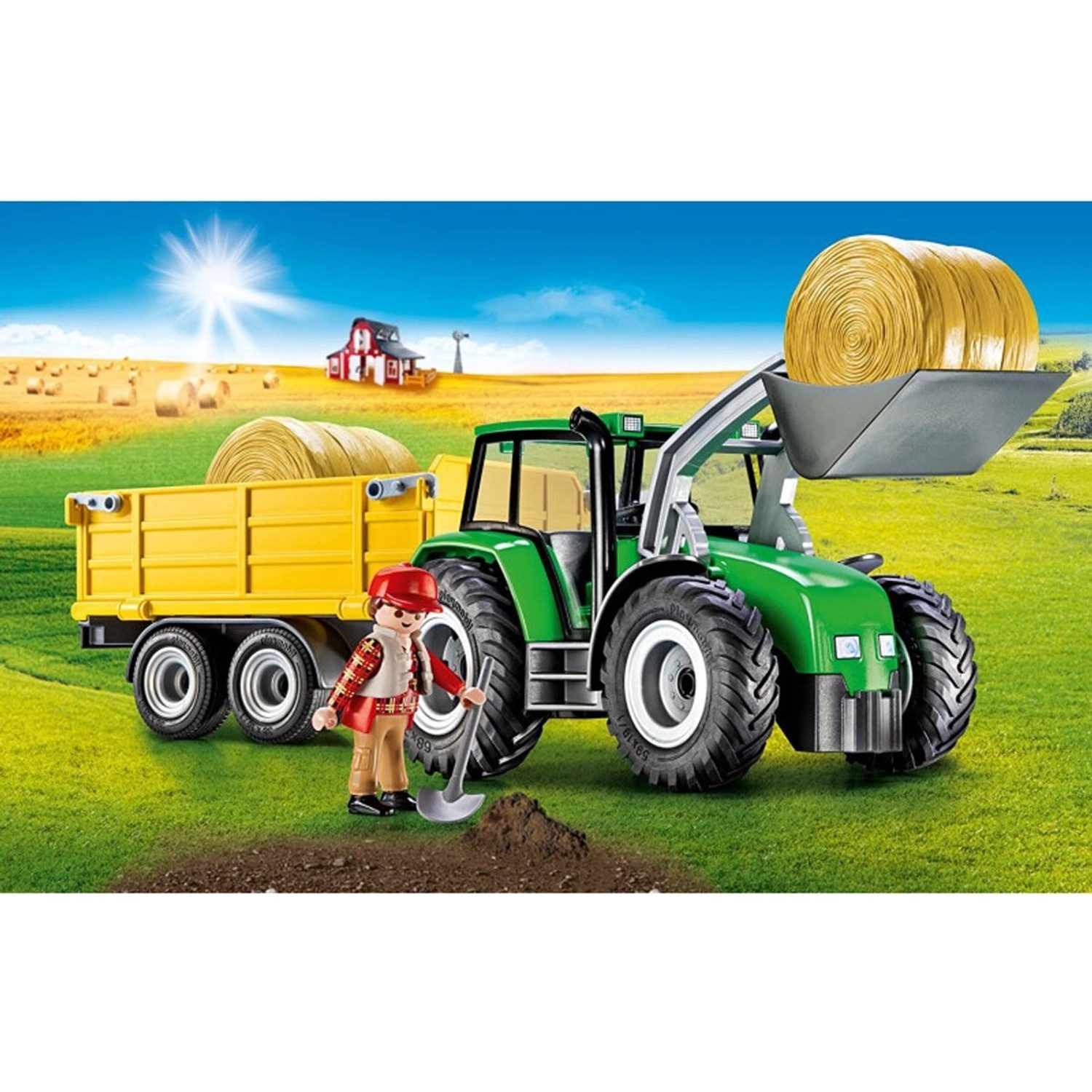 Playmobil® 9317 Country Großer Traktor mit Anhänger Konstruktions-Spielset günstig online kaufen