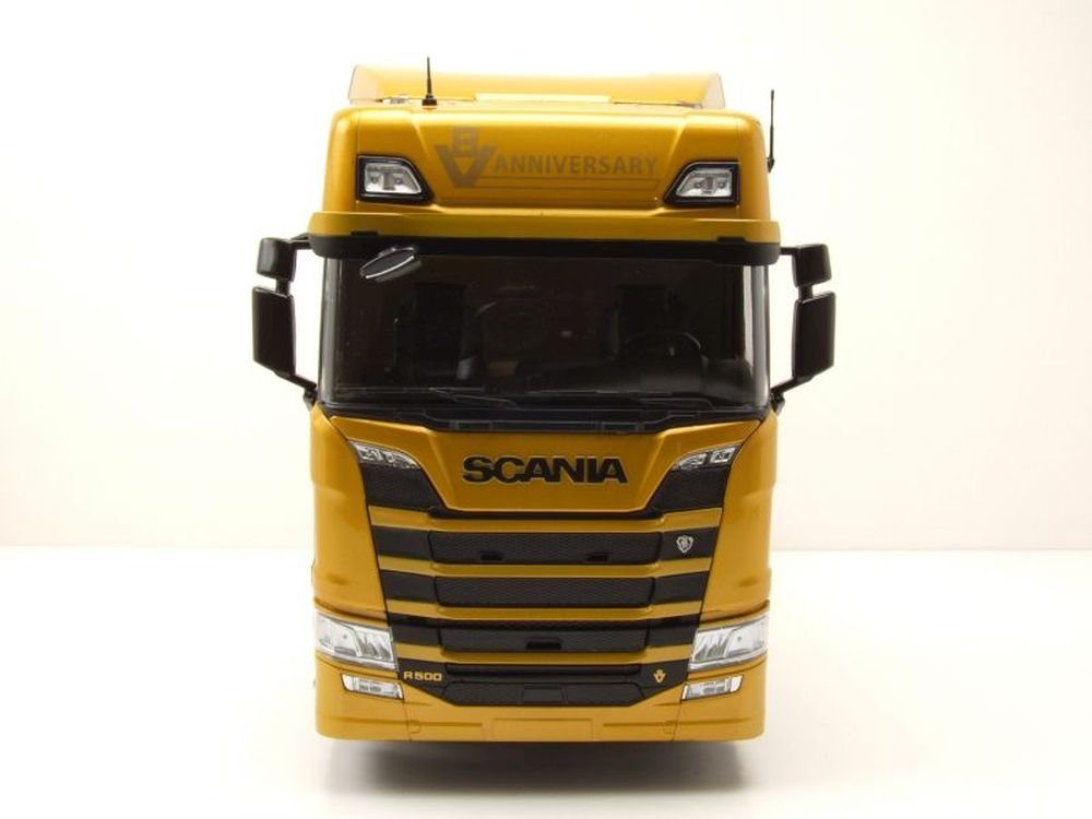 Modélisme Scania R-Série Topline 2019 1:18 - Gris Métallisé, Portes Ouvrantes, Métal Die-cast