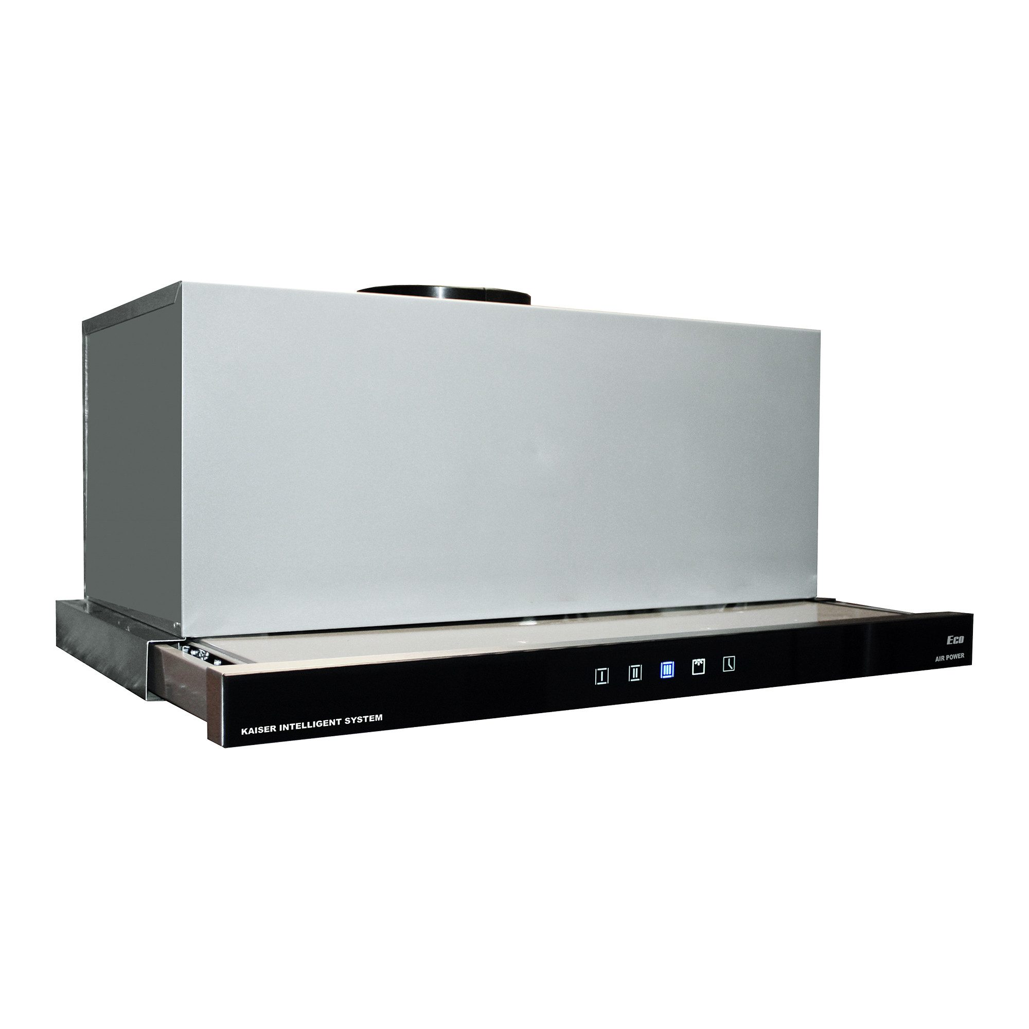 Kaiser Küchengeräte Flachschirmhaube EA 644 ECO Serie 60 cm Einbau Dunstabzugshaube mit Kraftvoller 910 m³/h Motor, Elektronische Vollsensorbedienung mit Programmiereinheit Intelligent System, Energieeffizienz A, Einbau-Flachschirmhaube Abluft/Umluft, Fla