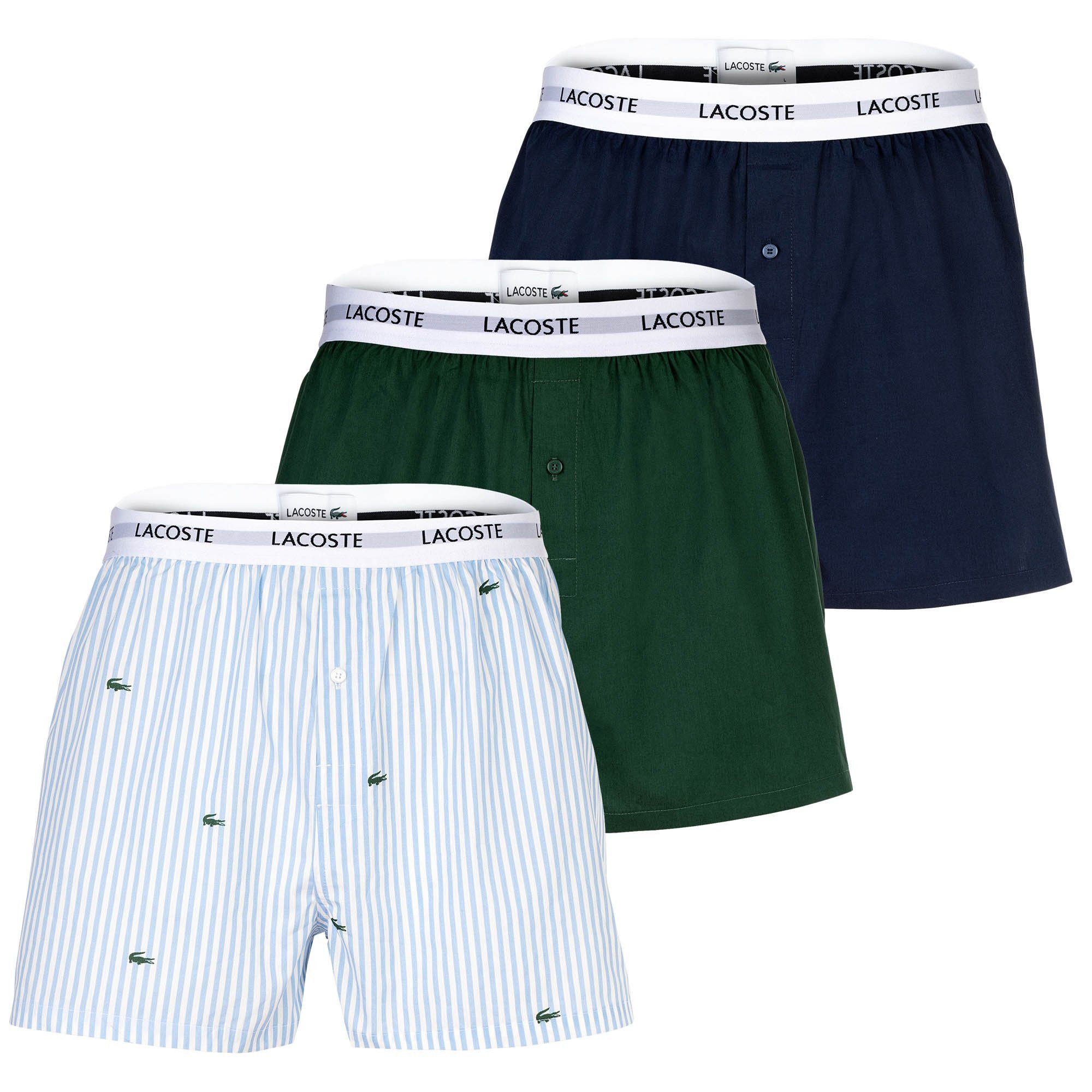 Lacoste Boxershorts Herren Web-Boxershorts 3er Pack günstig online kaufen