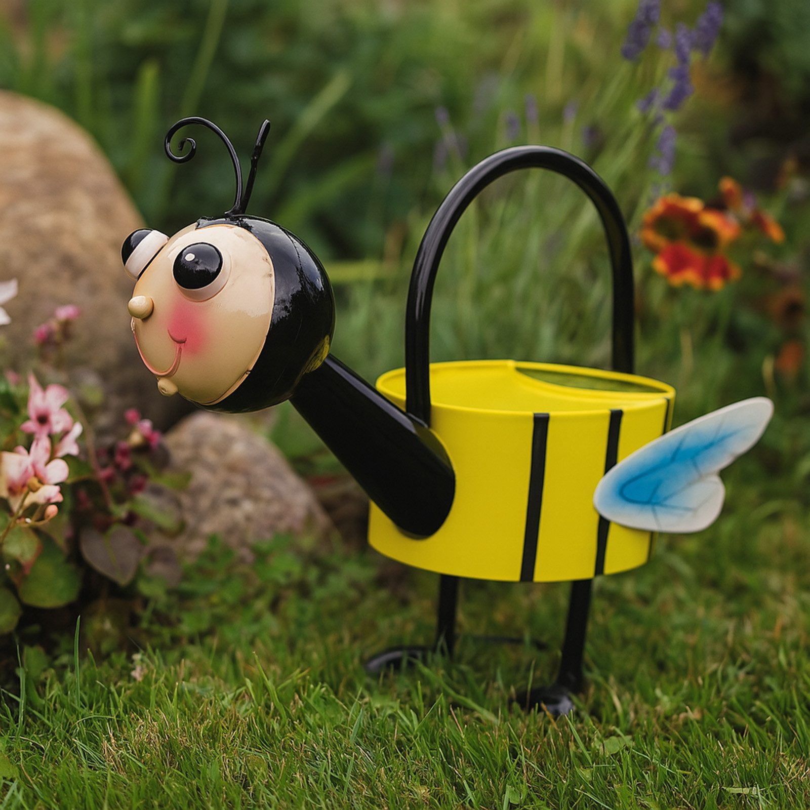 HTI-Line Gießkanne Blumengießkanne Biene (Stück, 1-tlg., 1 Gießkanne), Gießkanne Gartendekoration