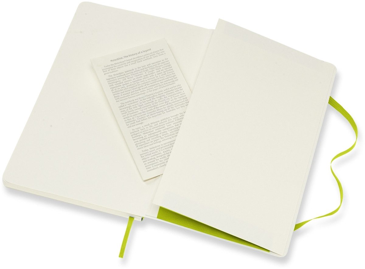 Notizbuch Notizbuch Large A5 liniert Softcover limettengrün