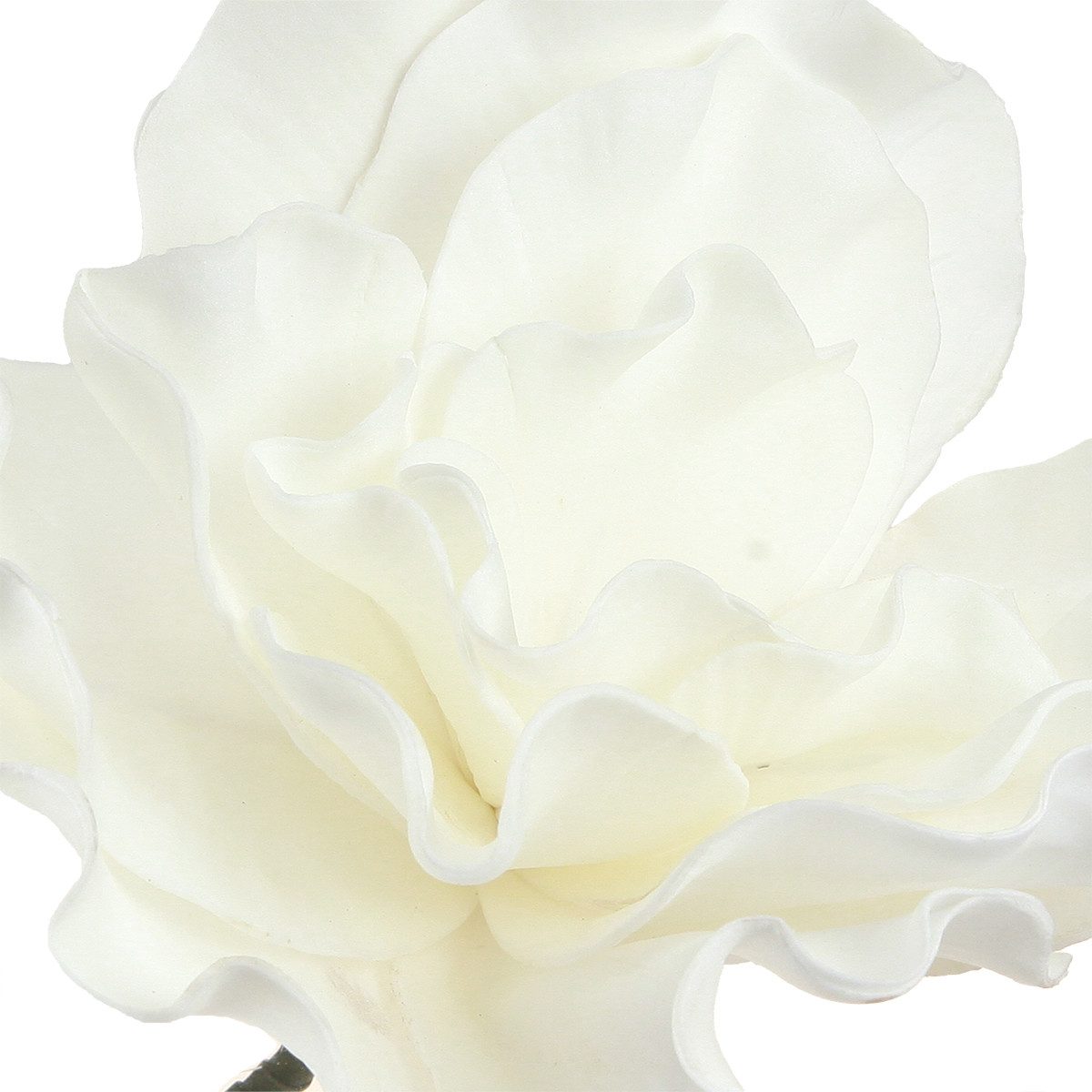 Künstliche Zimmerpflanze Große Schaumstoffblumen Weiß 85cm günstig online kaufen