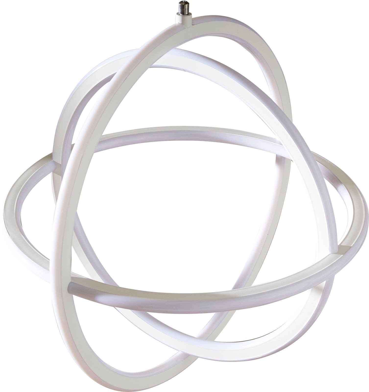 DELIFE Hängeleuchte Voluta, weiss 50x50 cm LED 46W Designlampe