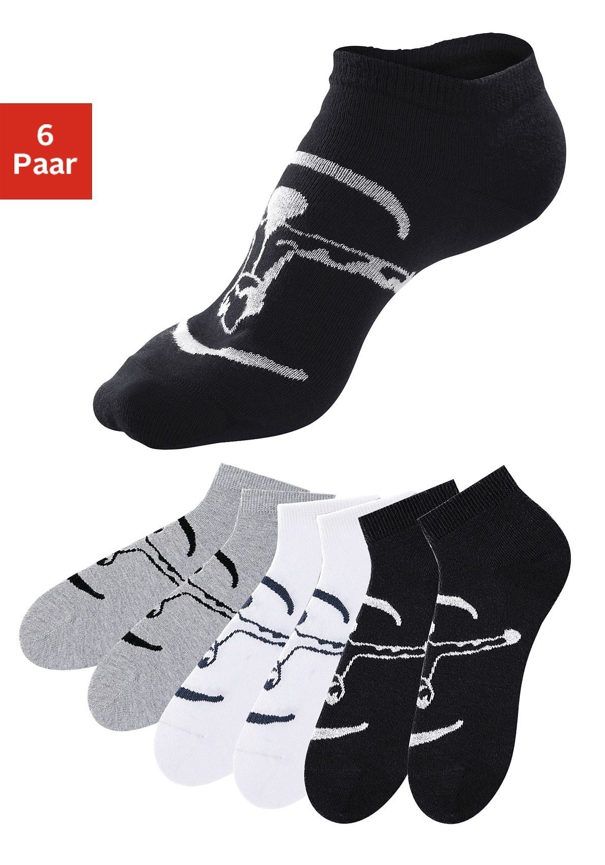 Chiemsee Sneakersocken (Packung, 6-Paar) ideal für Sport & Freizeit günstig online kaufen