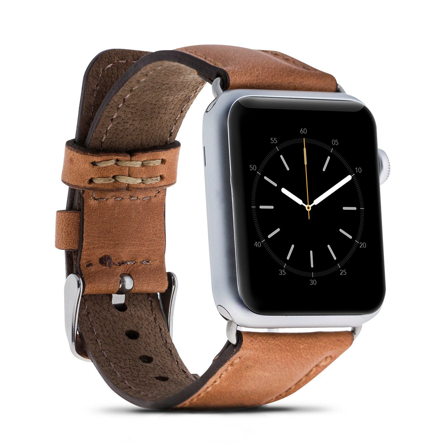 für Series Renna Echtleder Ultra/9/8/7SE/6-1 Hellbraun Band Ersatzarmband Watch Leather Uhrenarmband Apple