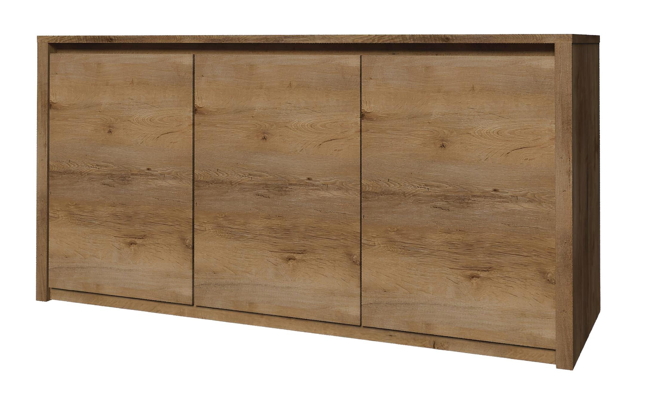 Sideboard Zeitgemäße Holz-Kommode Sideboard Schrank 130cm XL für Wohnzimmer