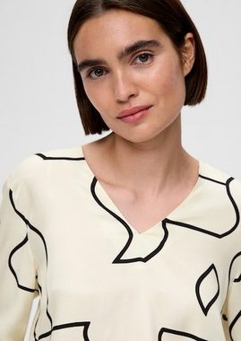 s.Oliver BLACK LABEL Shirtbluse mit Allover-Muster