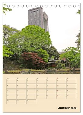 CALVENDO Wandkalender Tokio - Terminplaner (Tischkalender 2024 DIN A5 hoch)