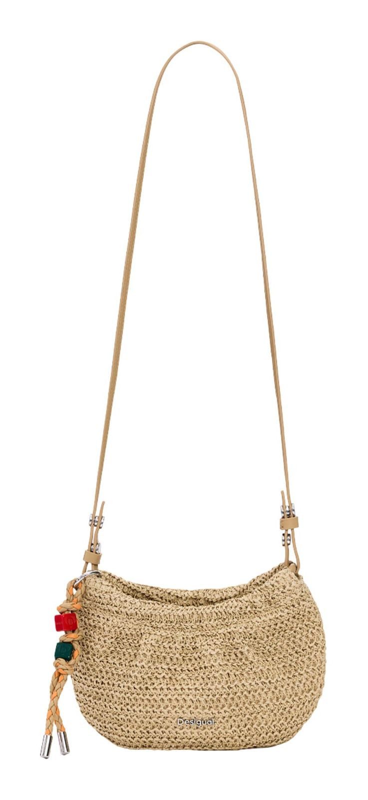 Desigual Umhängetasche Half Logo Raffia Waverly Phone