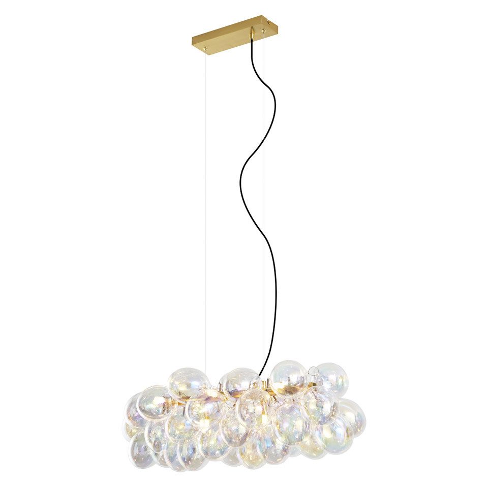 Qazqa Pendelleuchte Uvas, ohne Leuchtmittel, Warmweiß, QAZQA Hängeleuchte, g9, Bunt, Stahl, Design