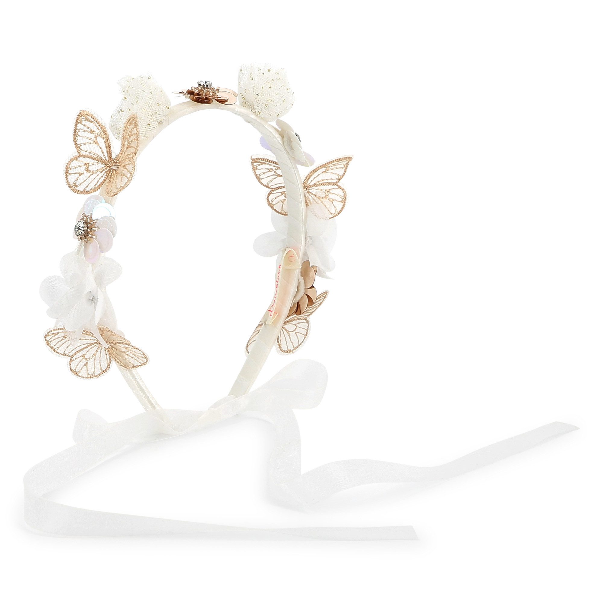 Billieblush Haarreif Billieblush Kinder Haarschmuck festlich gold rosegold weiß
