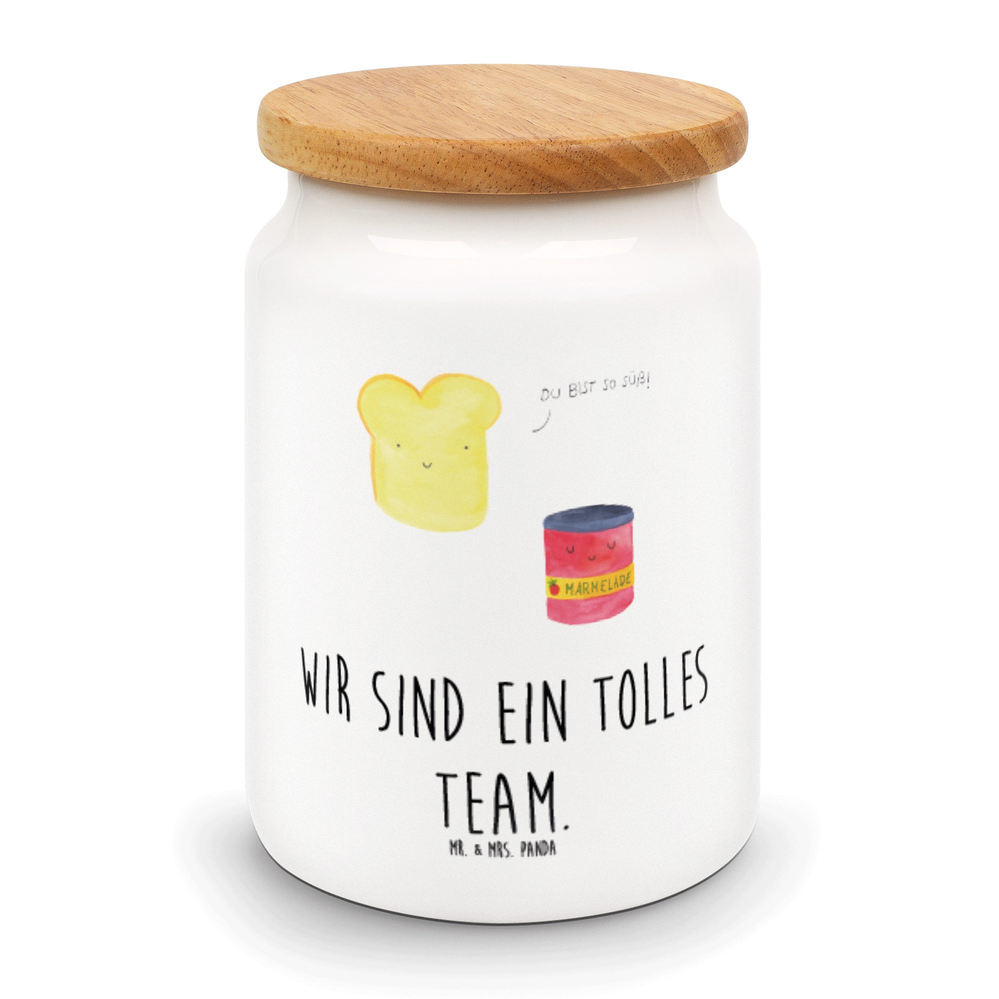 Mr. & Mrs. Panda Vorratsdose Toast & Marmelade Weiß Geschenk