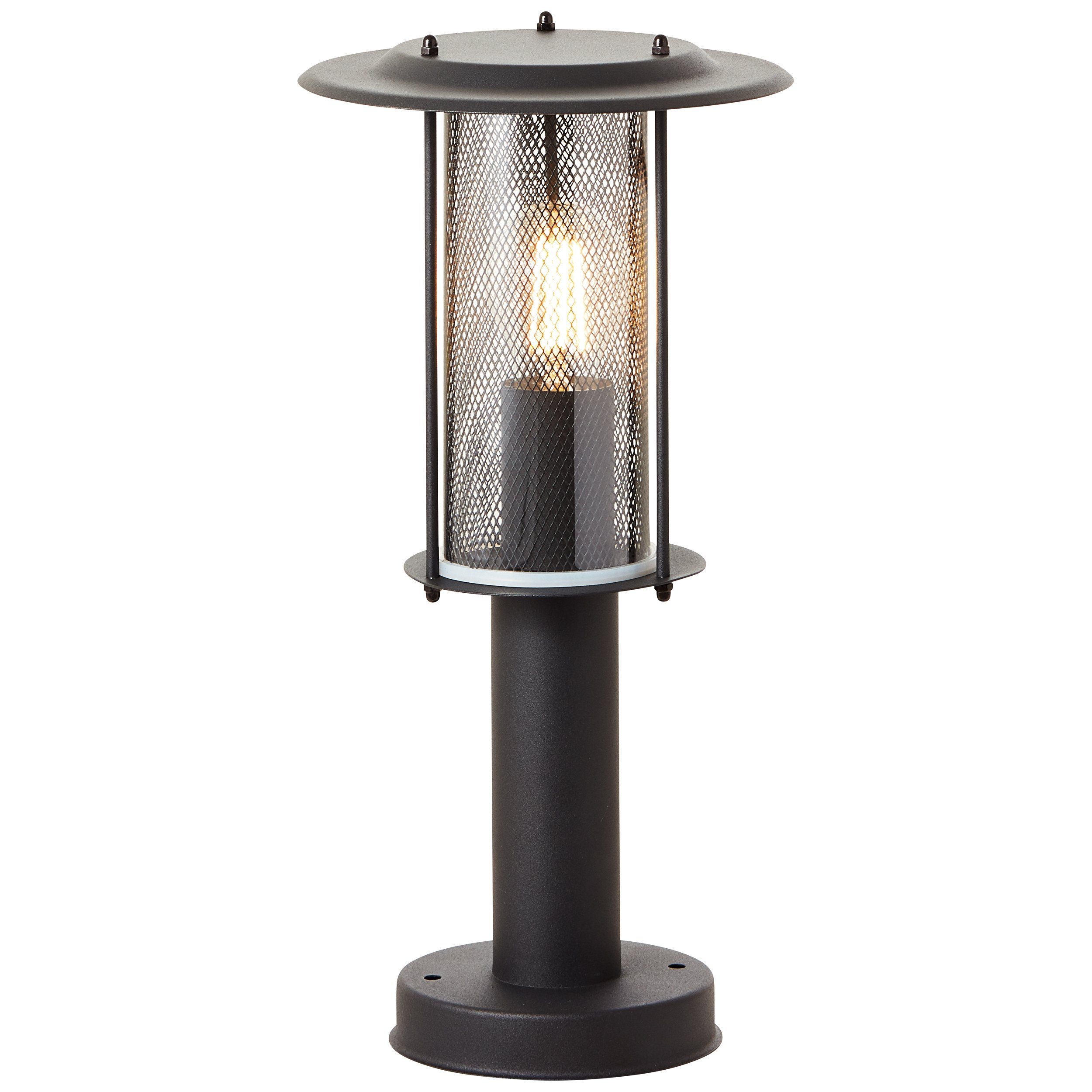 Außen-Stehlampe, 20cm, Lightbox Außen ohne E27, Sockellampe, Leuchtmittel, Ø 40cm Metall/Kunststoff 20W, max. Höhe,