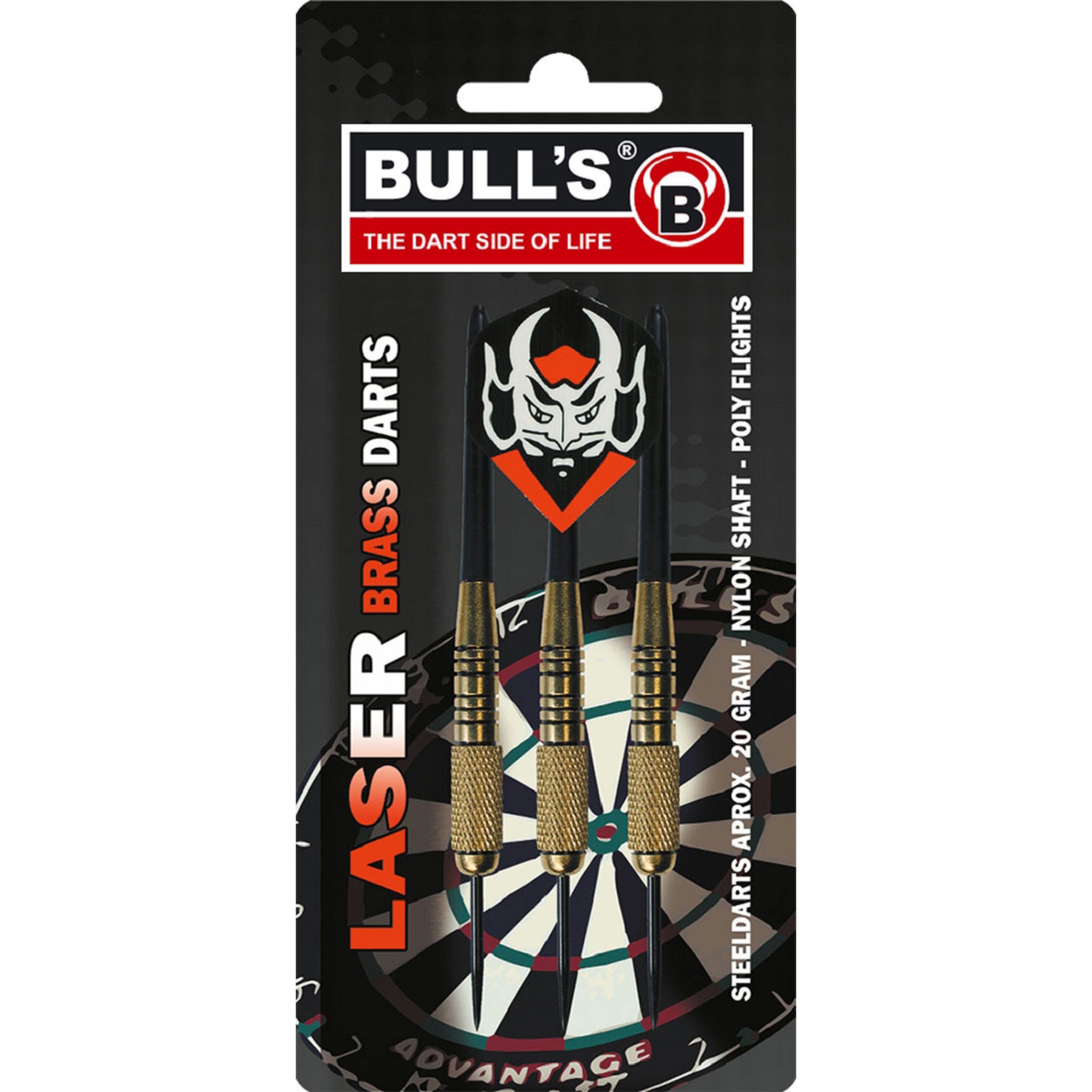 Dartpfeil Bull`s Steeldarts Messing Laser 20g. Brass