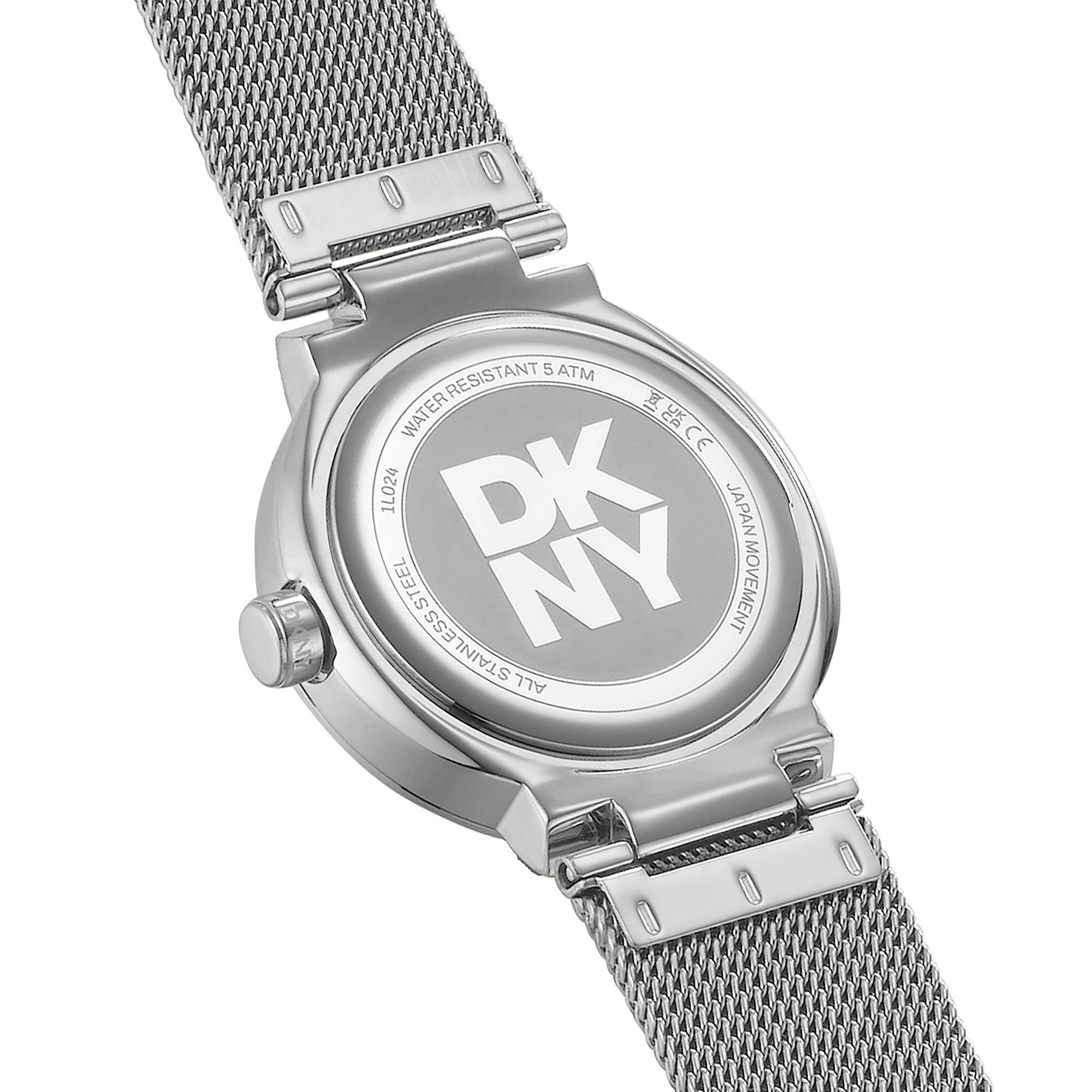 DKNY Quarzuhr Eastside Mini DK1L024M0015, Armbanduhr, Damenuhr, Edelstahlarmband, analog