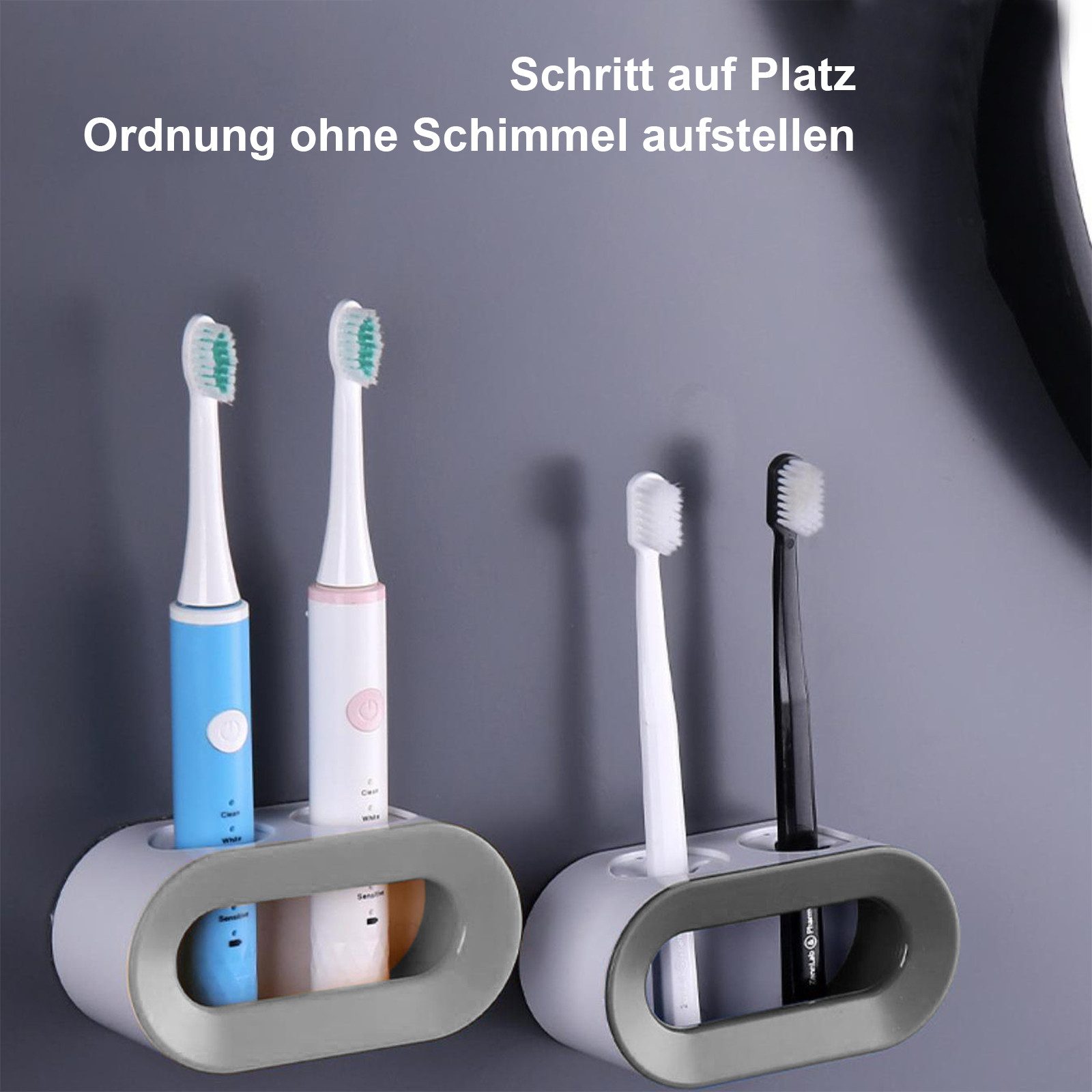 REDOM Zahnbürstenhalter Zahnbürsten Halter Zahnpastaspender, (selbstklebend günstig online kaufen