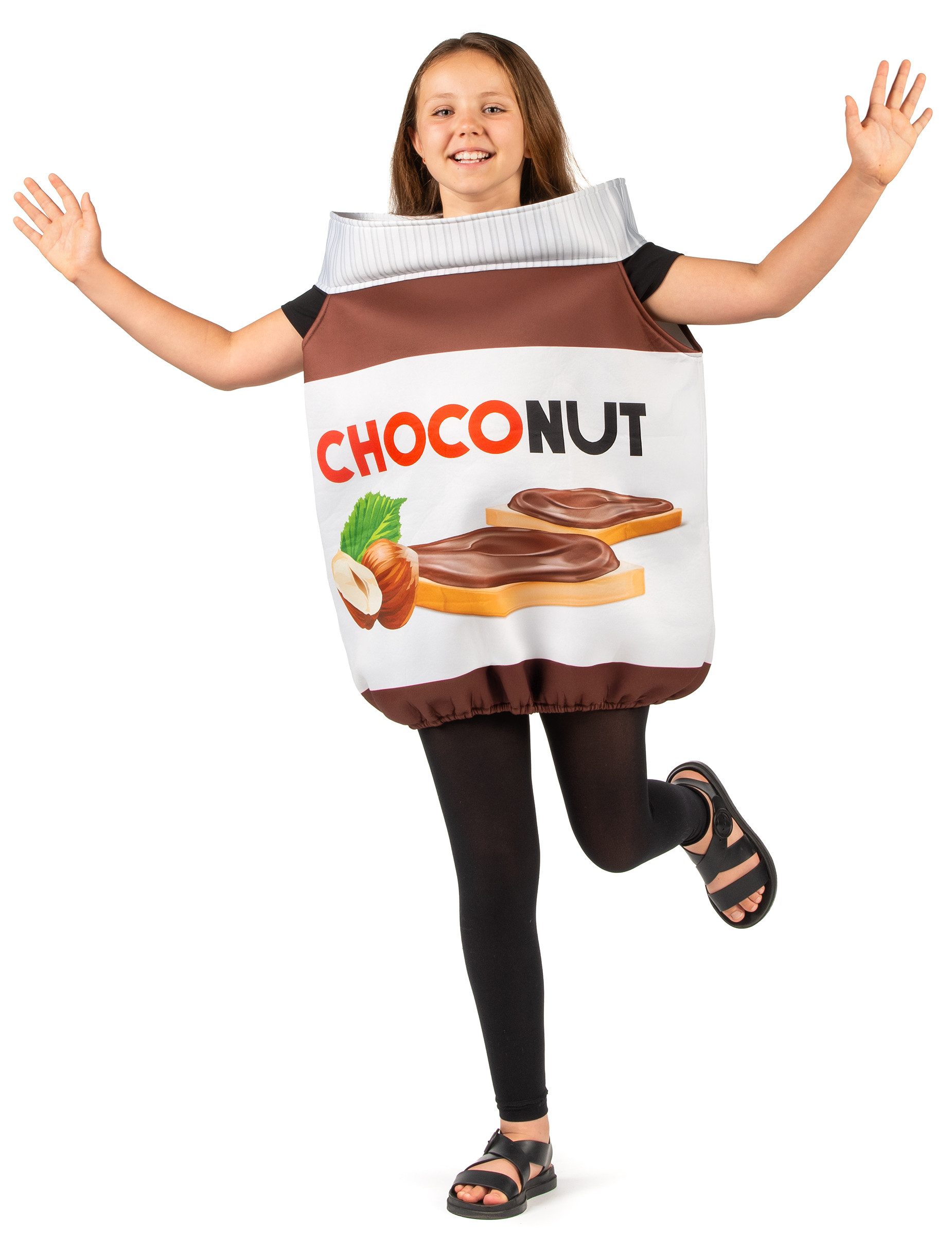 Kostüm Choconut Kinderkostüm weiß-braun