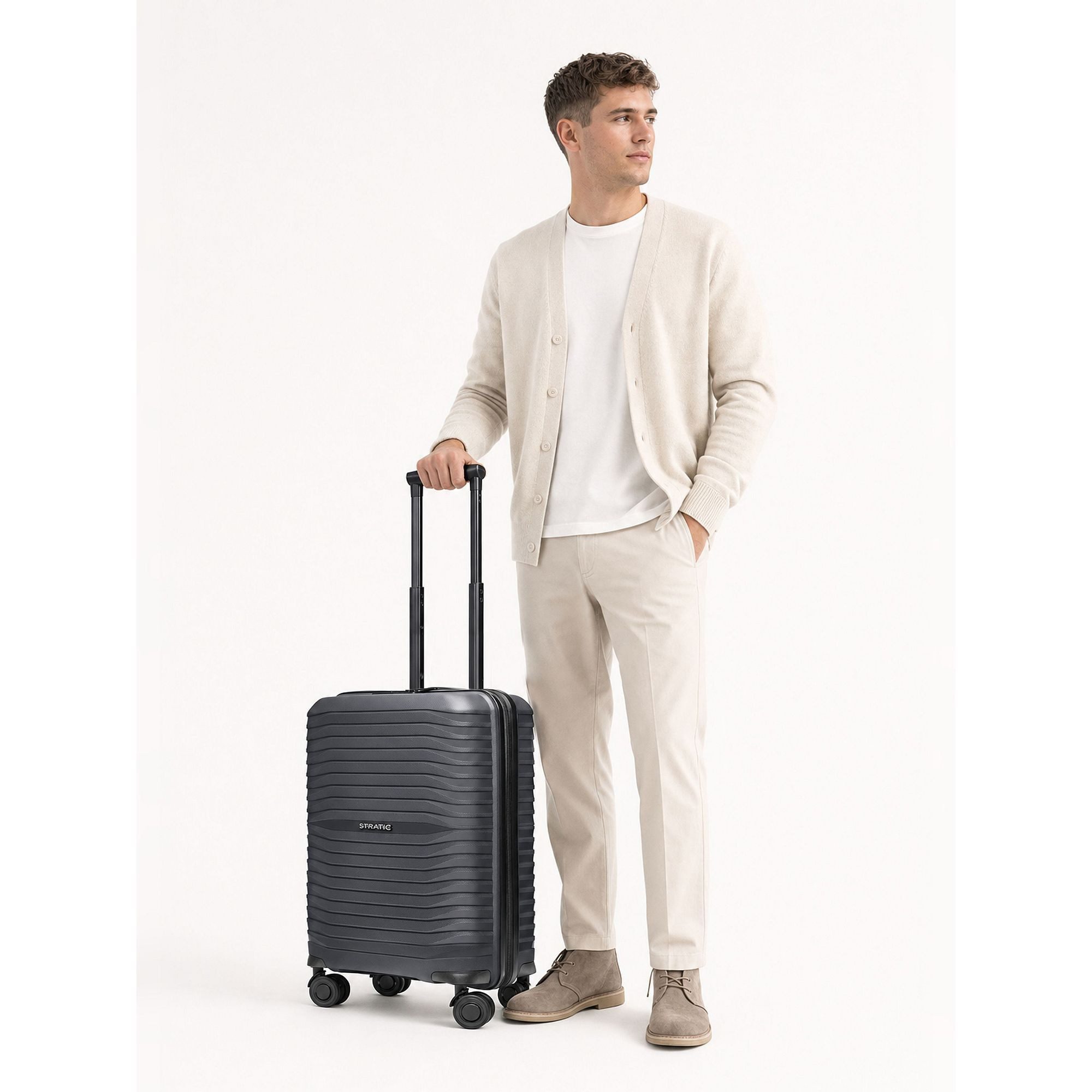 Stratic Handgepäck-Trolley Shine, 4 Rollen, Polypropylen