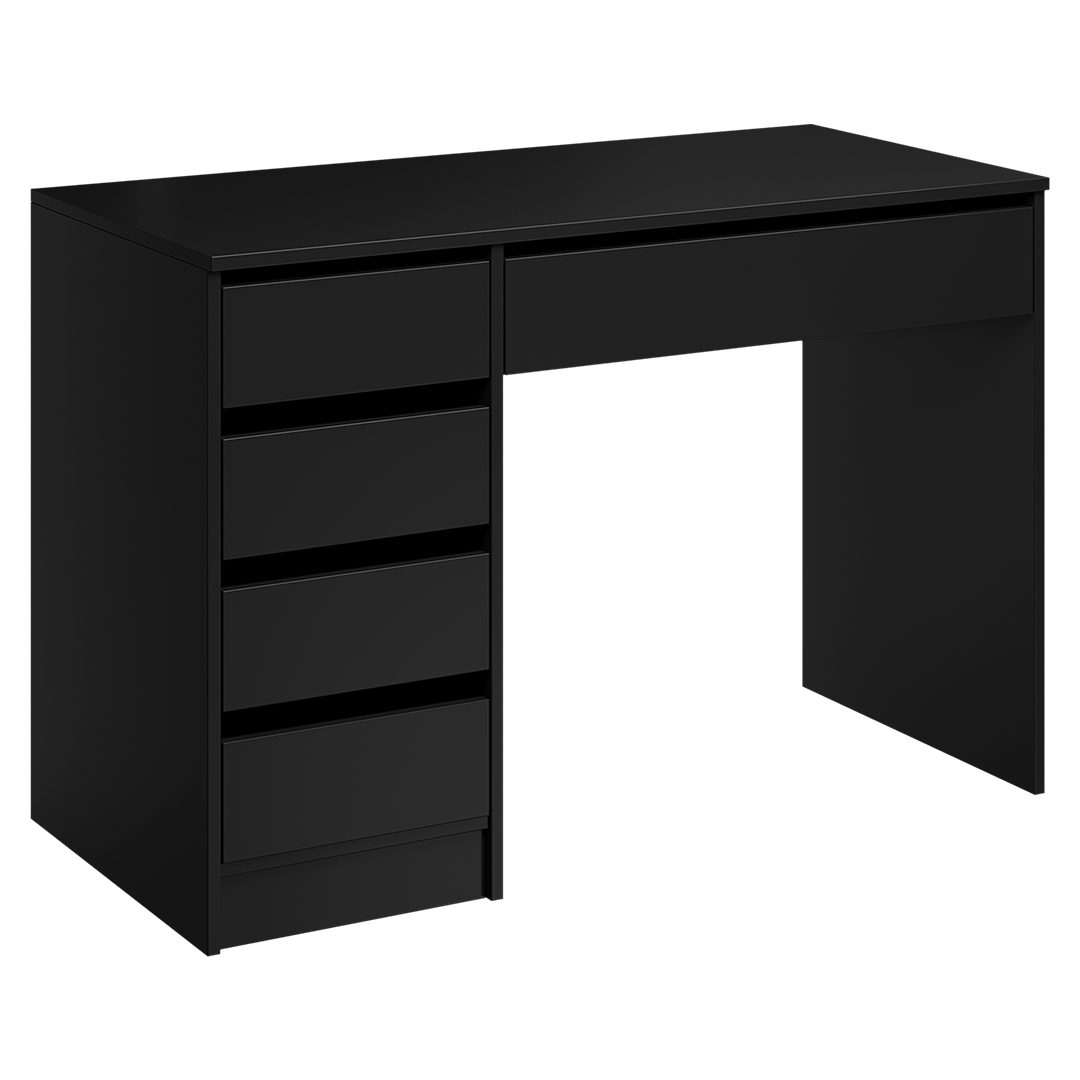 Bellamio Schreibtisch Nore mit Schubladen (schwarz, beidseitig montierbar, günstig online kaufen