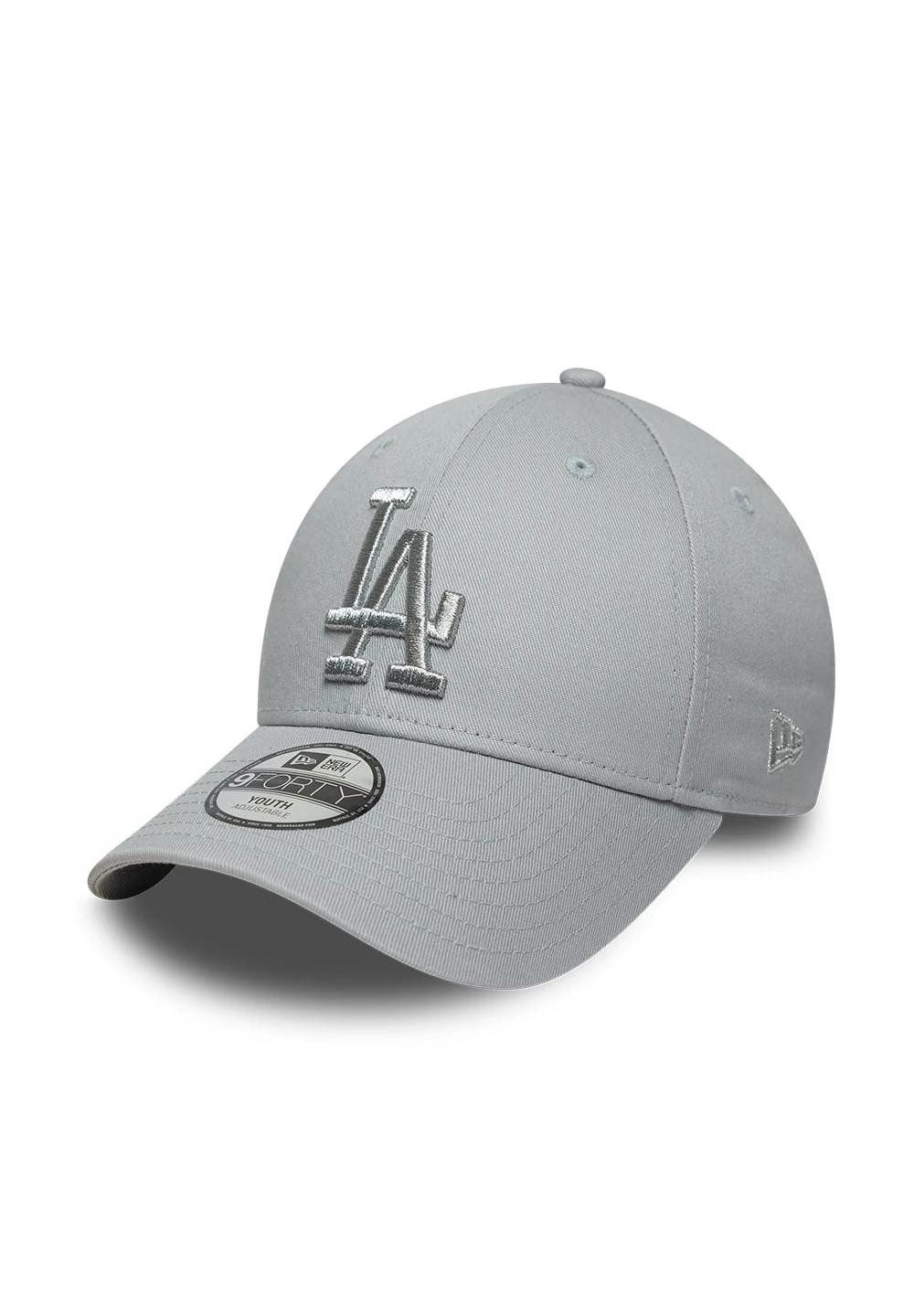 New Era Baseball Cap Los Angeles Dodgers Metallic 9Forty Cap New Era Grau Jugend (1-St)