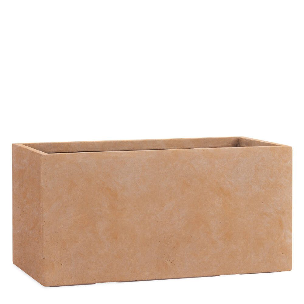 Pflanzwerk® Pflanzkübel TUB Premium Fiberglas Blumenkübel Frostbeständig mit Lotus-Effekt, Fiberglas - Handgefertigt - Rechteckig - Frostbeständig