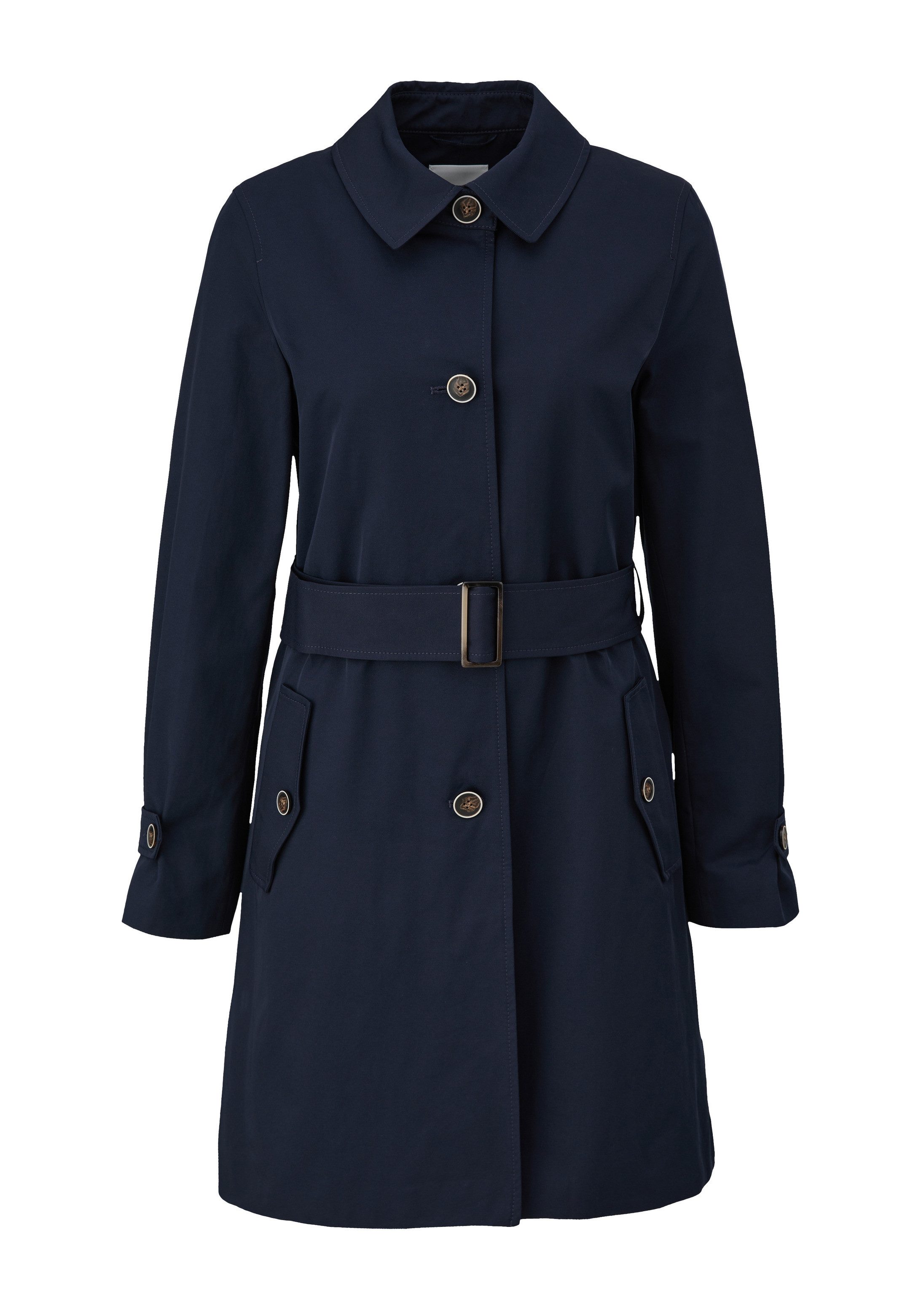 s.Oliver Trenchcoat Outdoor-Jacke Mantel mit Bindegürtel
