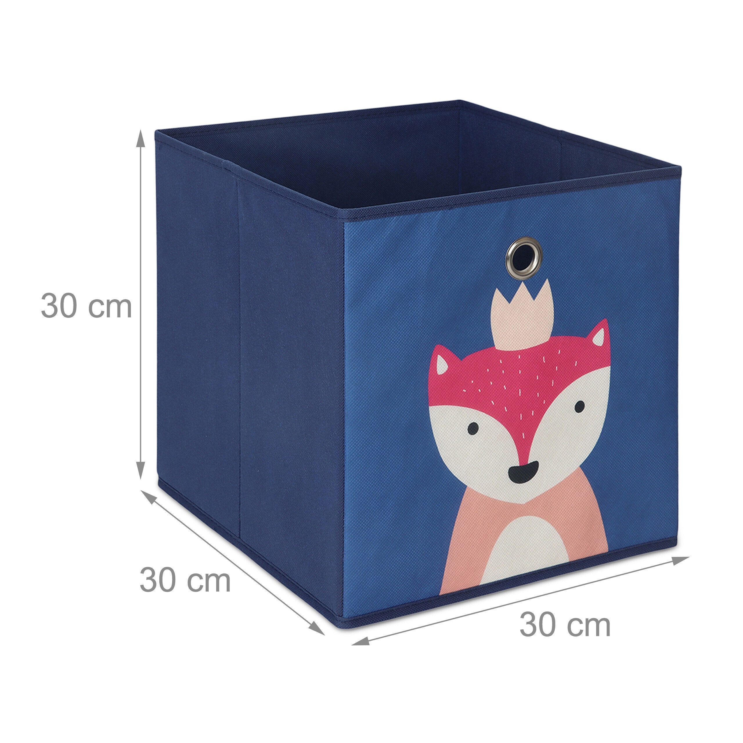 relaxdays Faltbox Kinder Aufbewahrungsboxen im 4er Set (4 St), B – Bild 4 von 5