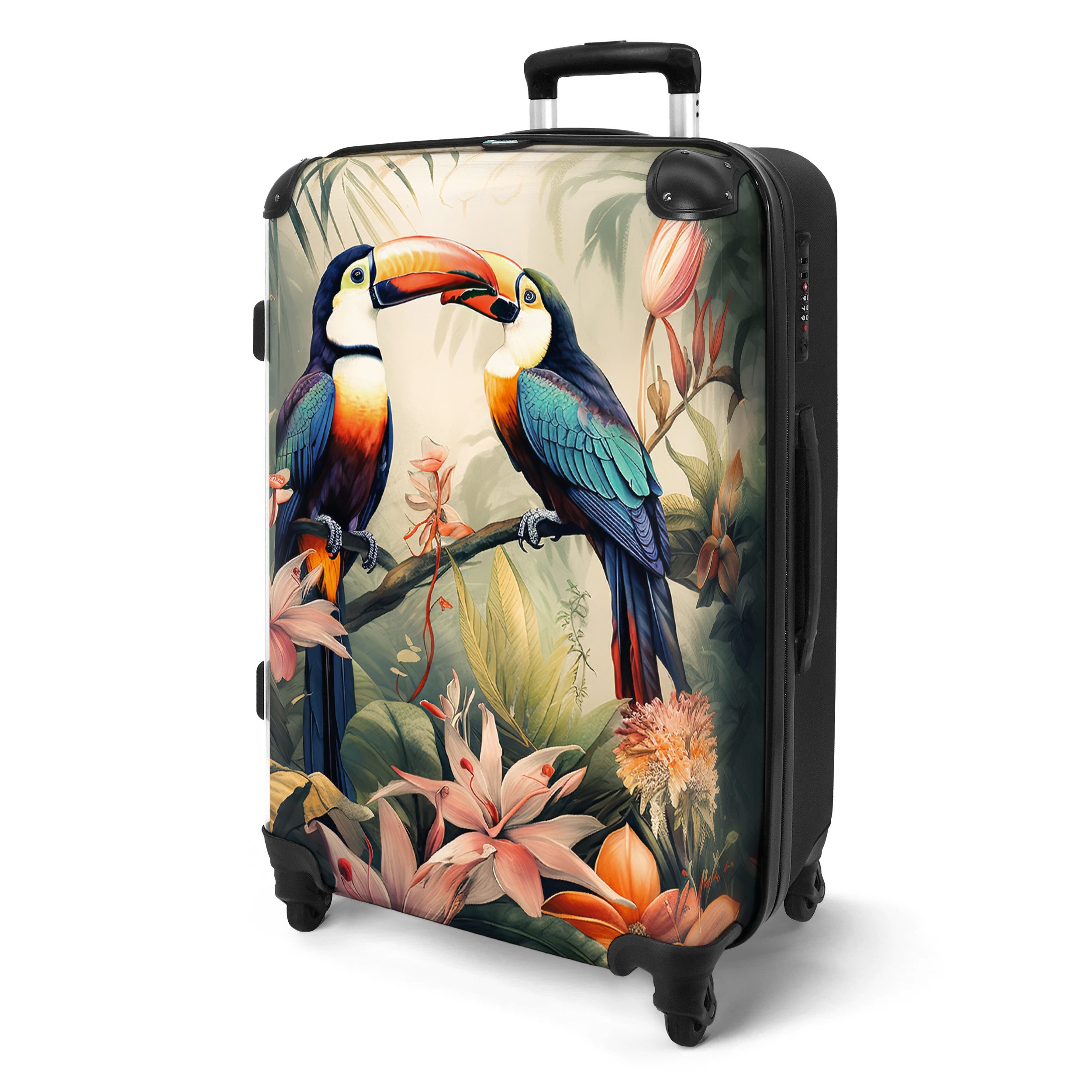 NoBoringSuitcases.com© Hartschalen-Trolley Tukan - Vögel - günstig online kaufen