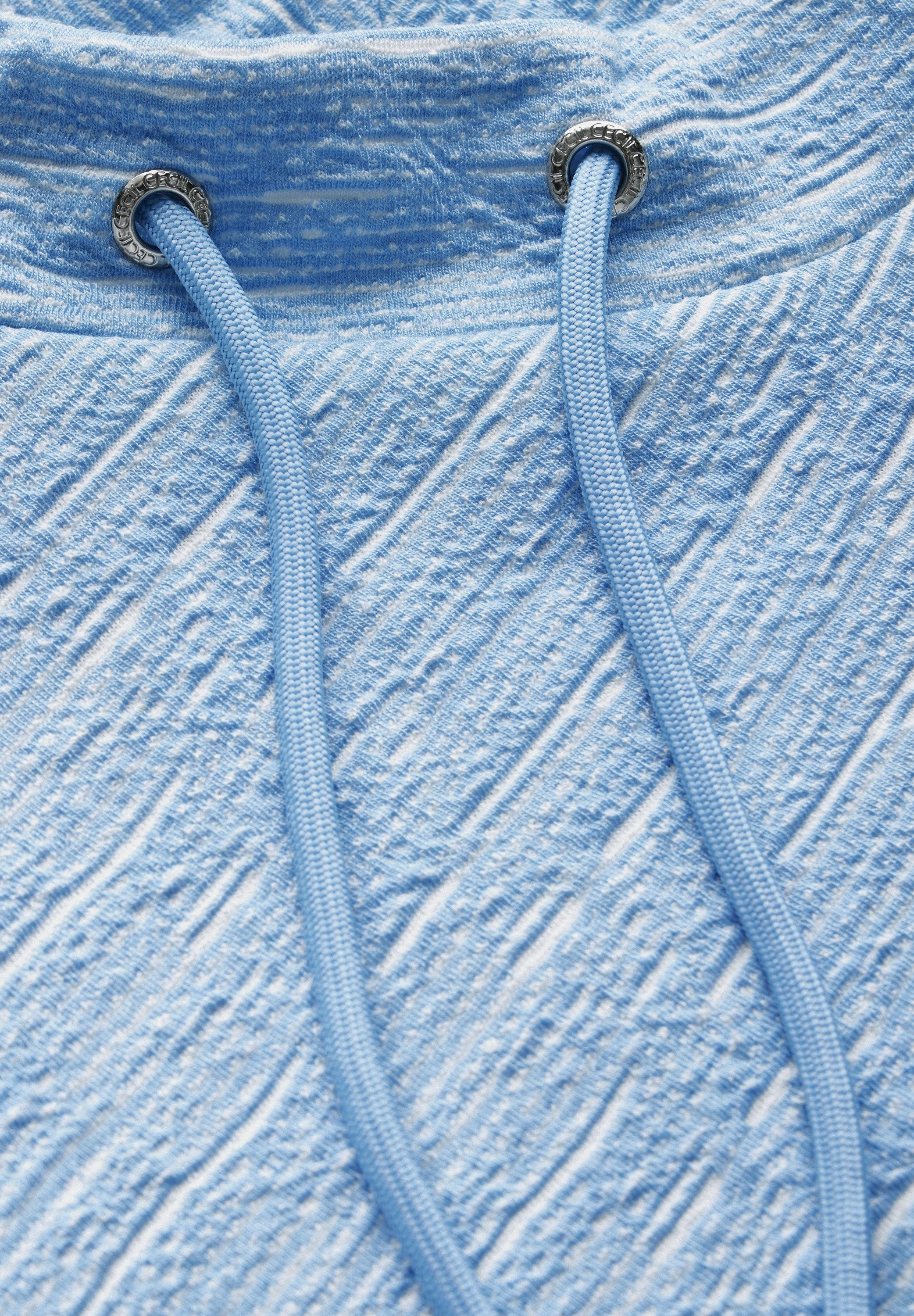 CECIL Langarmshirt aus elastischem Materialmix