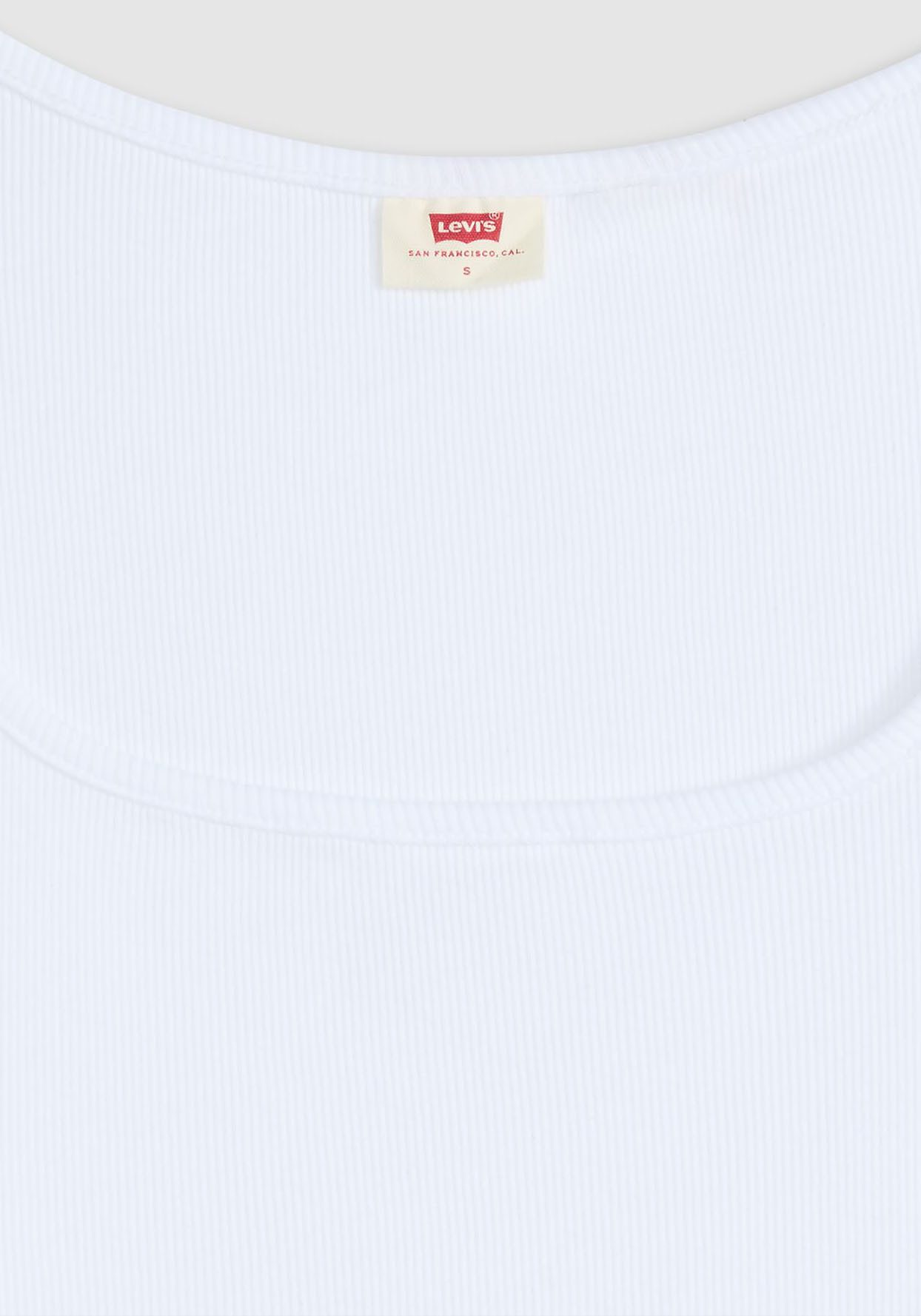 Levi's® T-Shirt Levi's® Essential T-Shirt mit quadratischem Ausschnitt Feinrippqualität