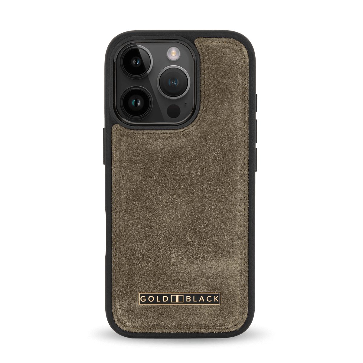 GOLDBLACK Handyhülle iPhone 16 Pro Lederhülle Luxe Suede